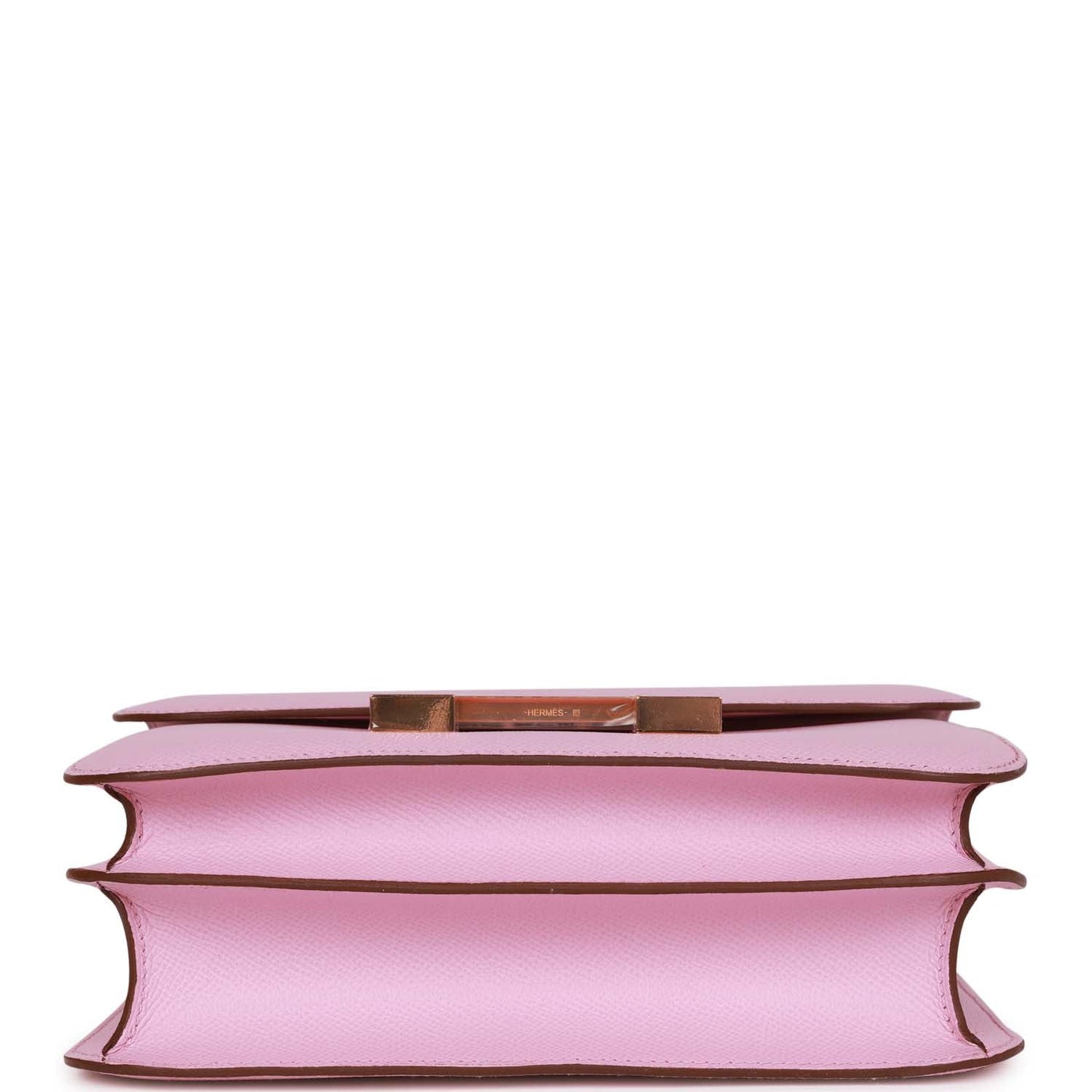 Luxury Hermes Constance 24 Mauve Sylvestre Epsom Rose Gold Hardware