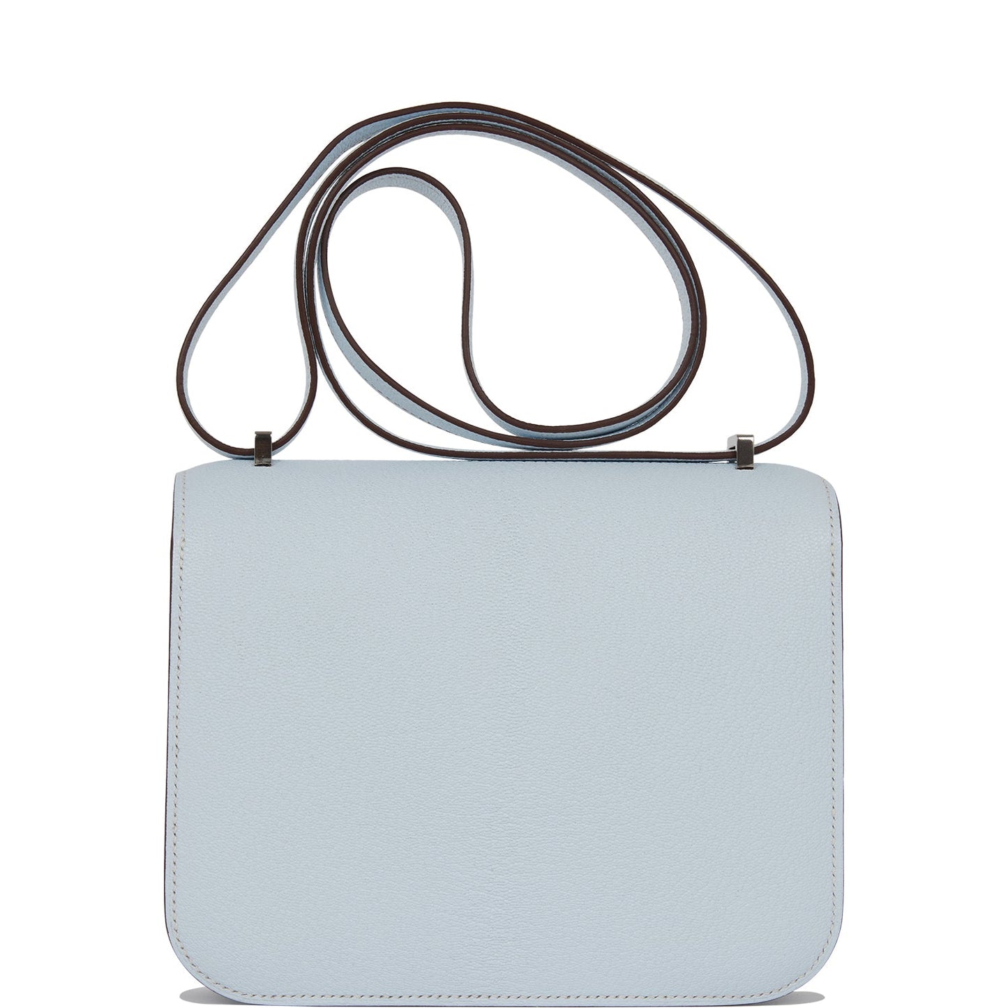 Luxury Hermes Constance 18 Bleu Brume Chevre Palladium Hardware