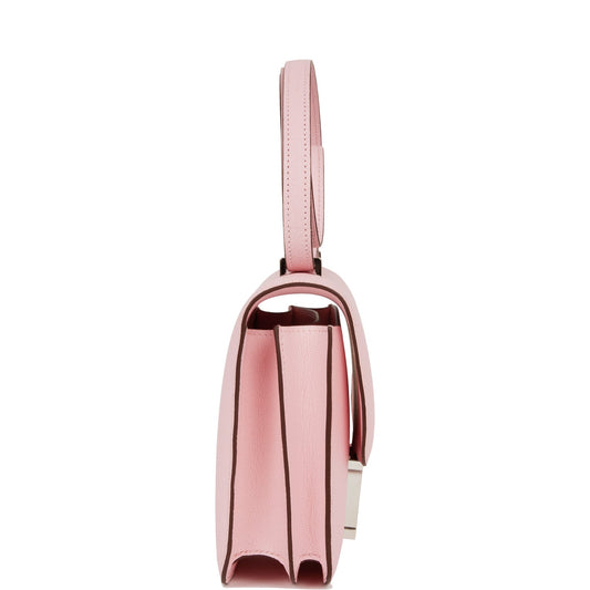 Luxury Hermes Constance 18 Rose Sakura Chevre Palladium Hardware