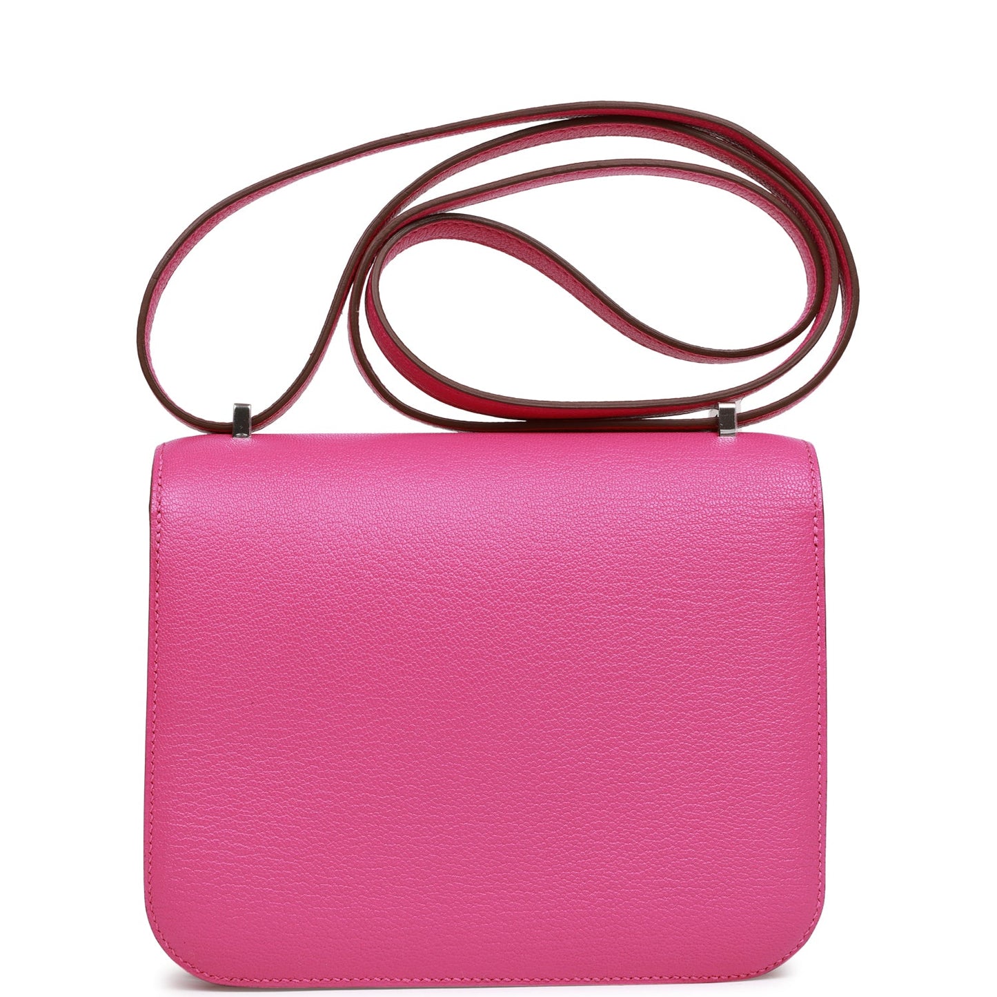 Luxury Hermes Constance 18 Magnolia Evercolor Palladium Hardware