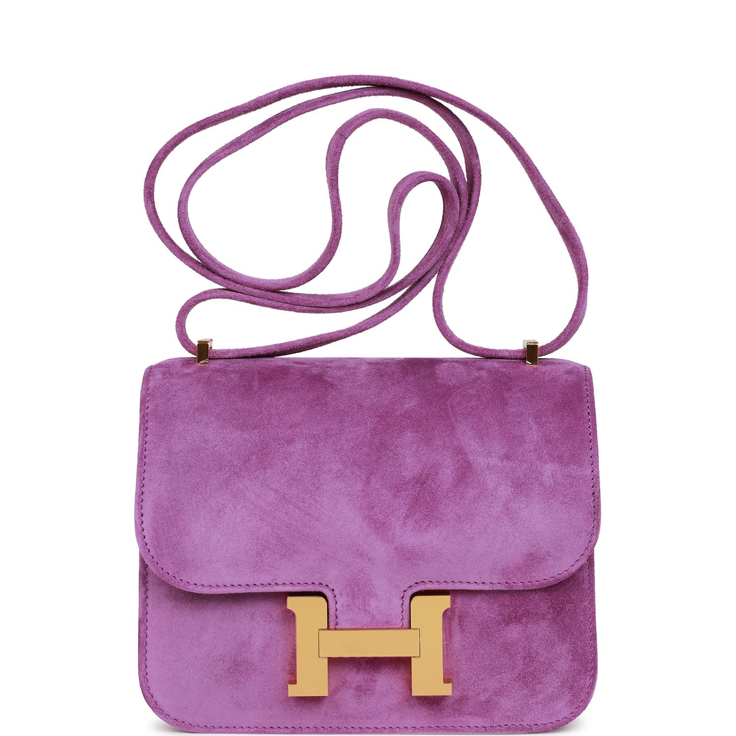 Luxury Hermes Constance 18 Violet Doblis Gold Hardware