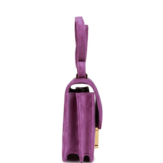 Luxury Hermes Constance 18 Violet Doblis Gold Hardware