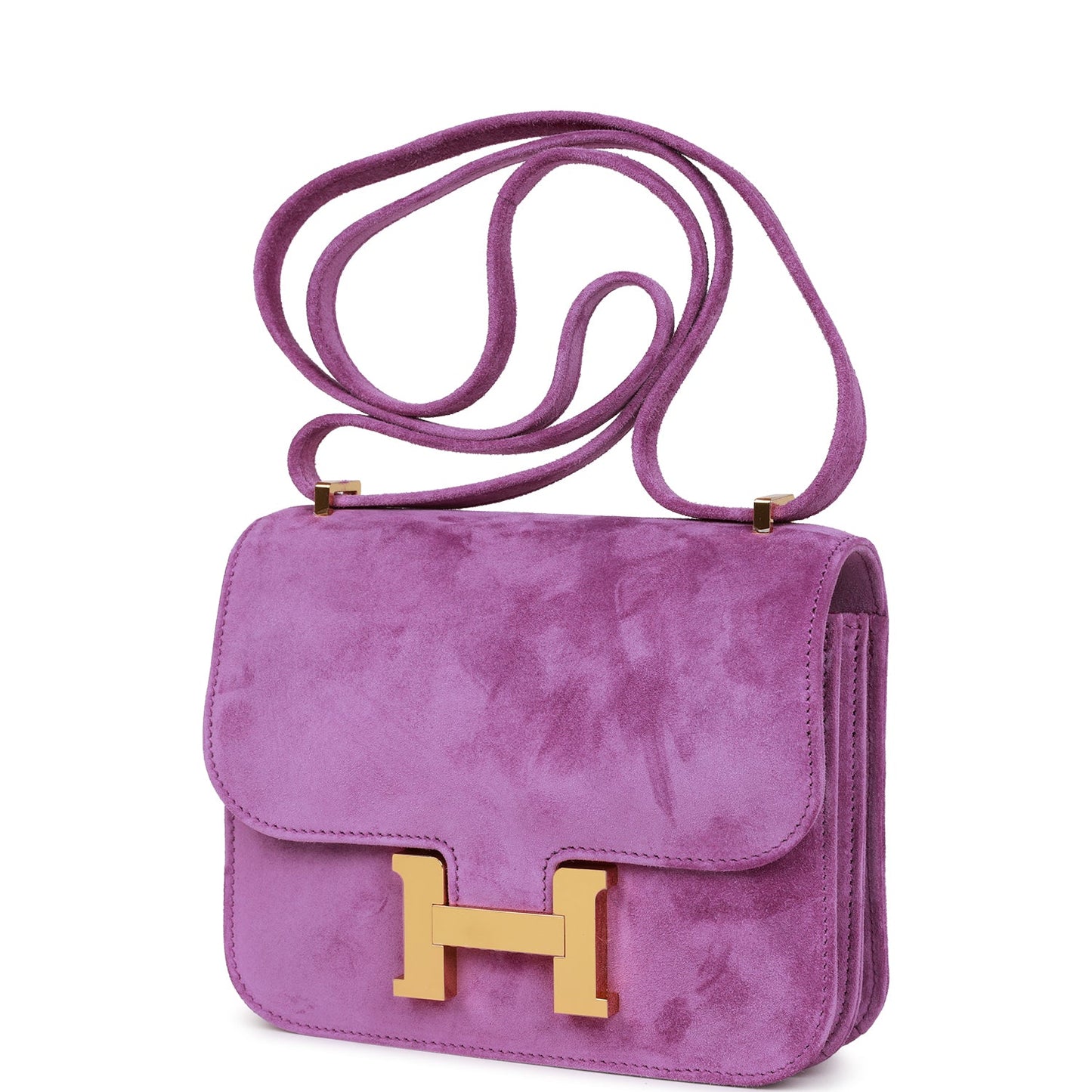 Luxury Hermes Constance 18 Violet Doblis Gold Hardware