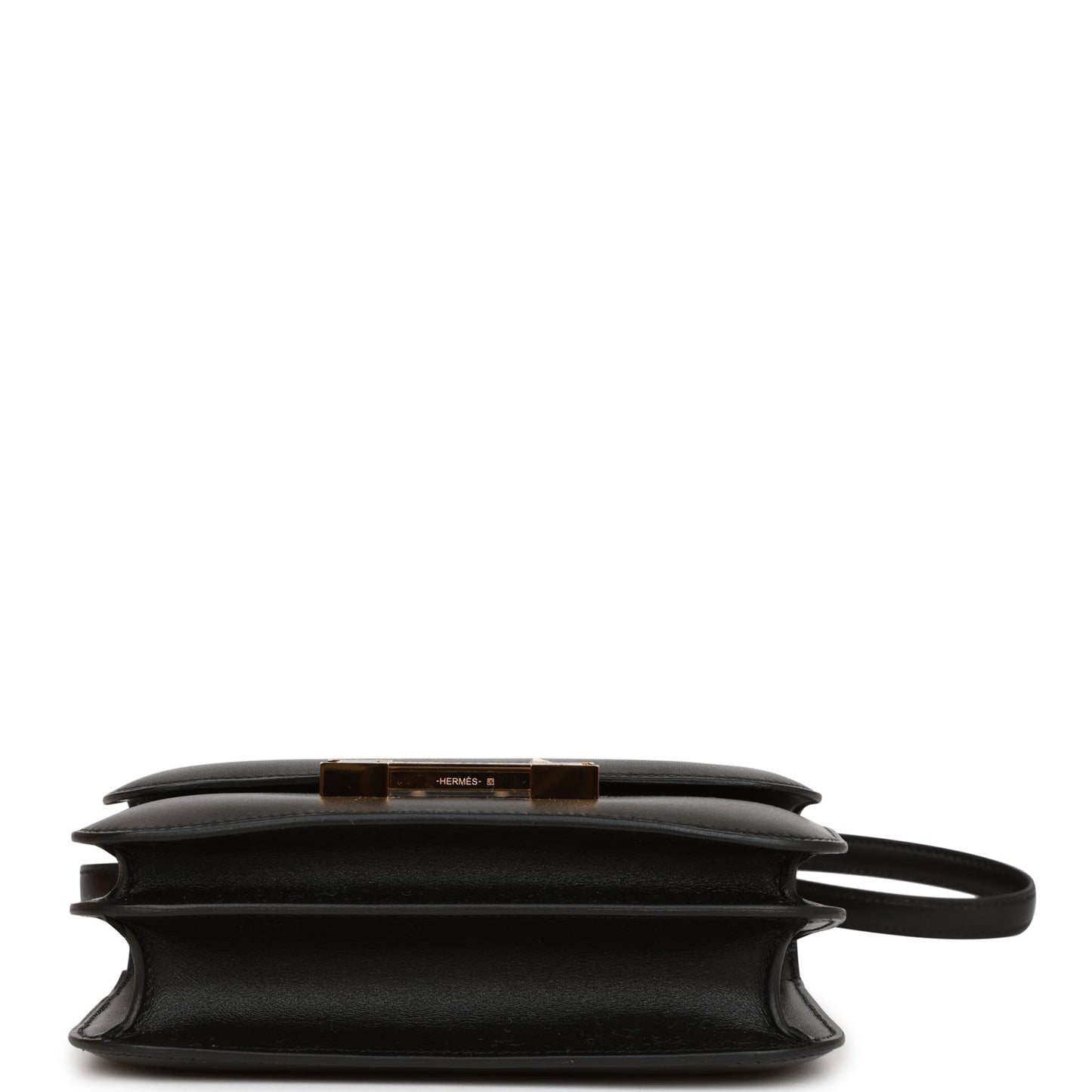 Luxury Hermes Constance 18 Black Tadelakt and Lizard Gold Hardware