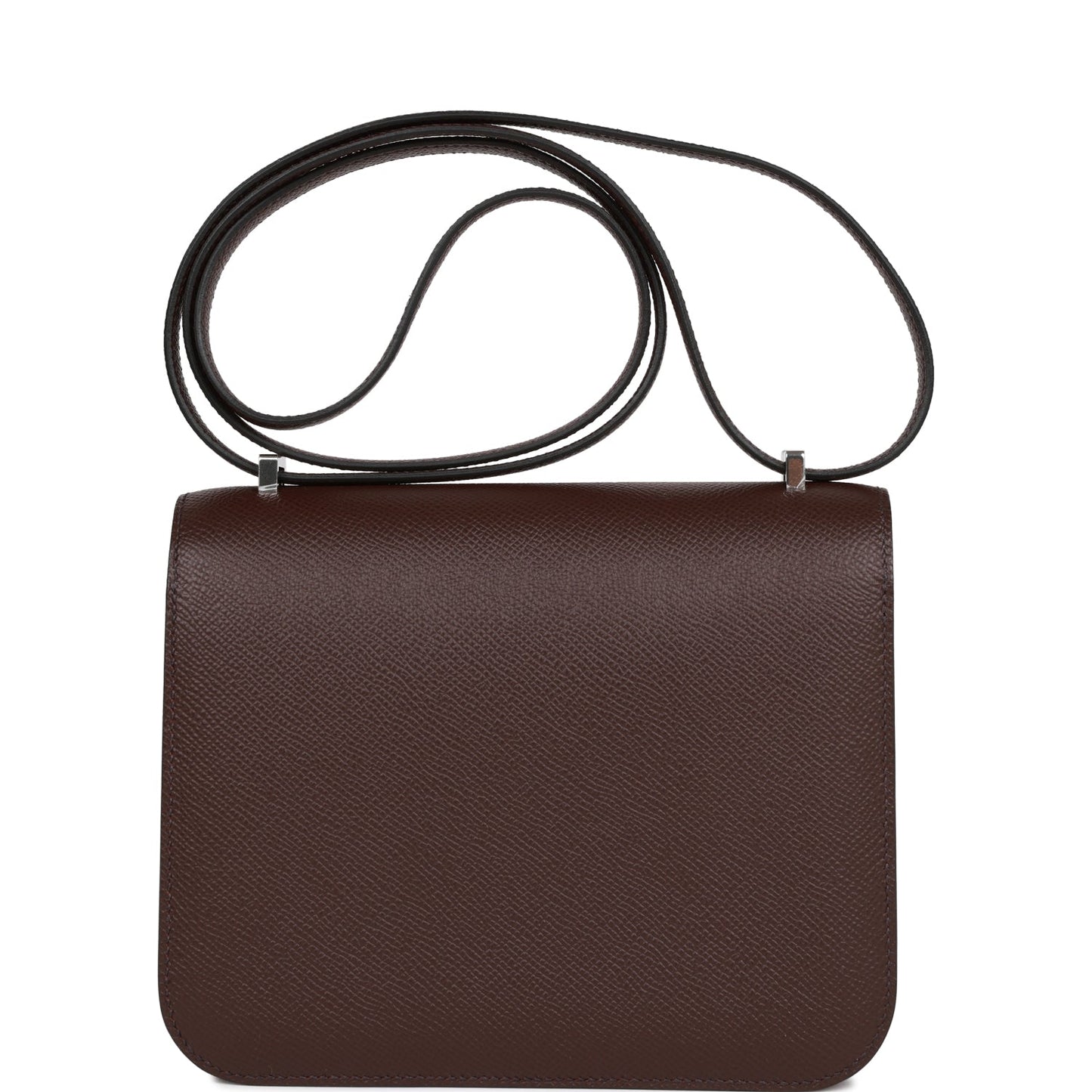 Luxury Hermes Constance 18 Rouge Sellier Epsom Palladium Hardware