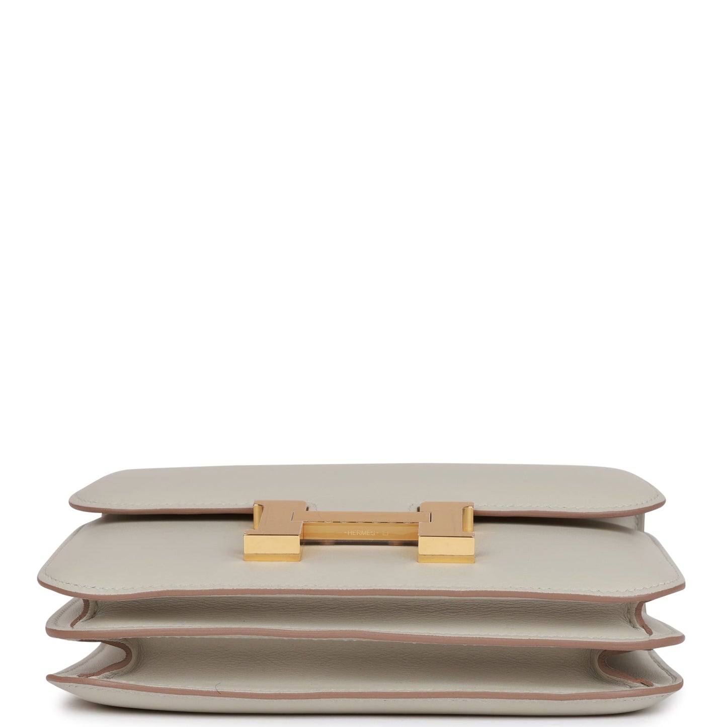 Luxury Hermes Constance 18 Gris Perle Swift Gold Hardware