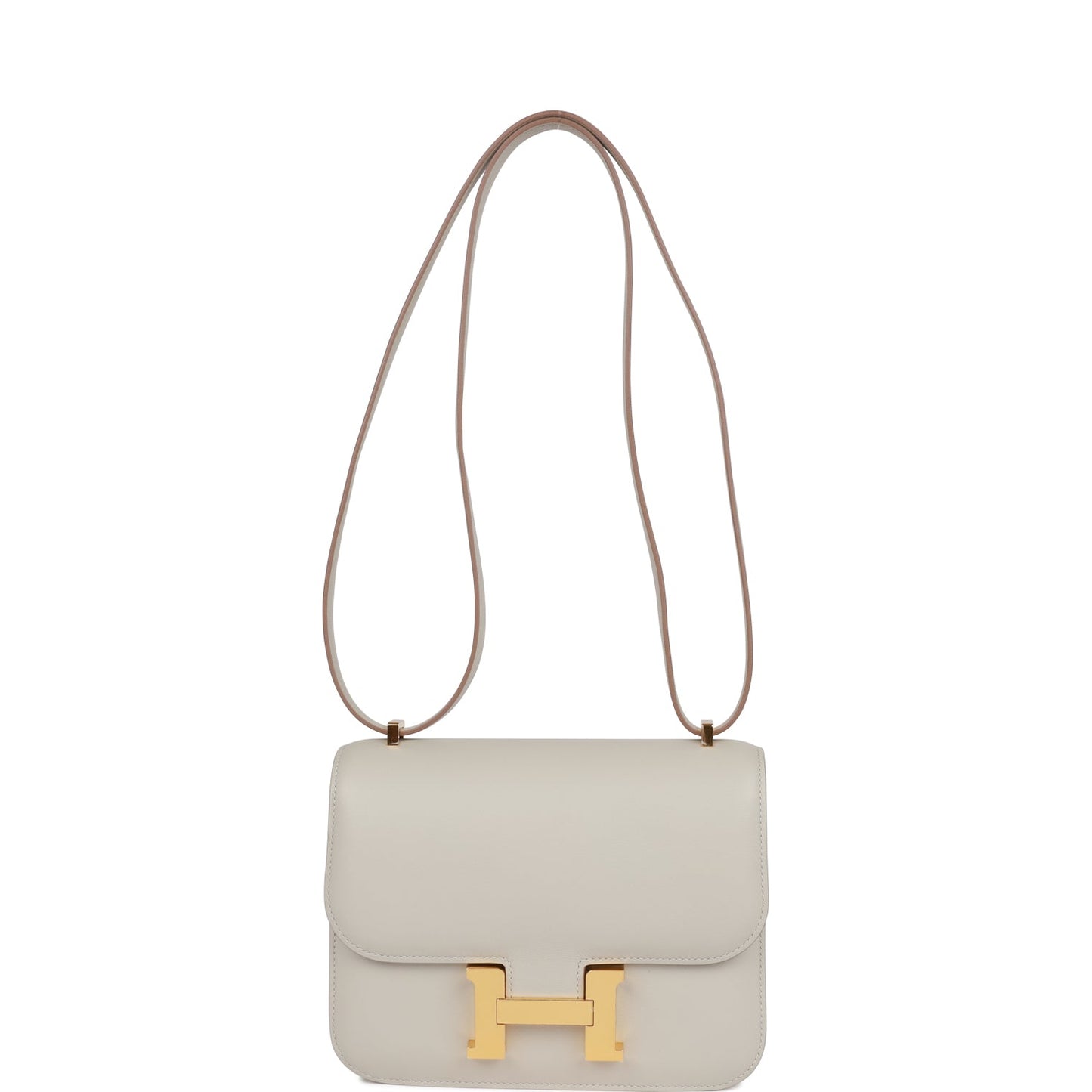 Luxury Hermes Constance 18 Gris Perle Swift Gold Hardware