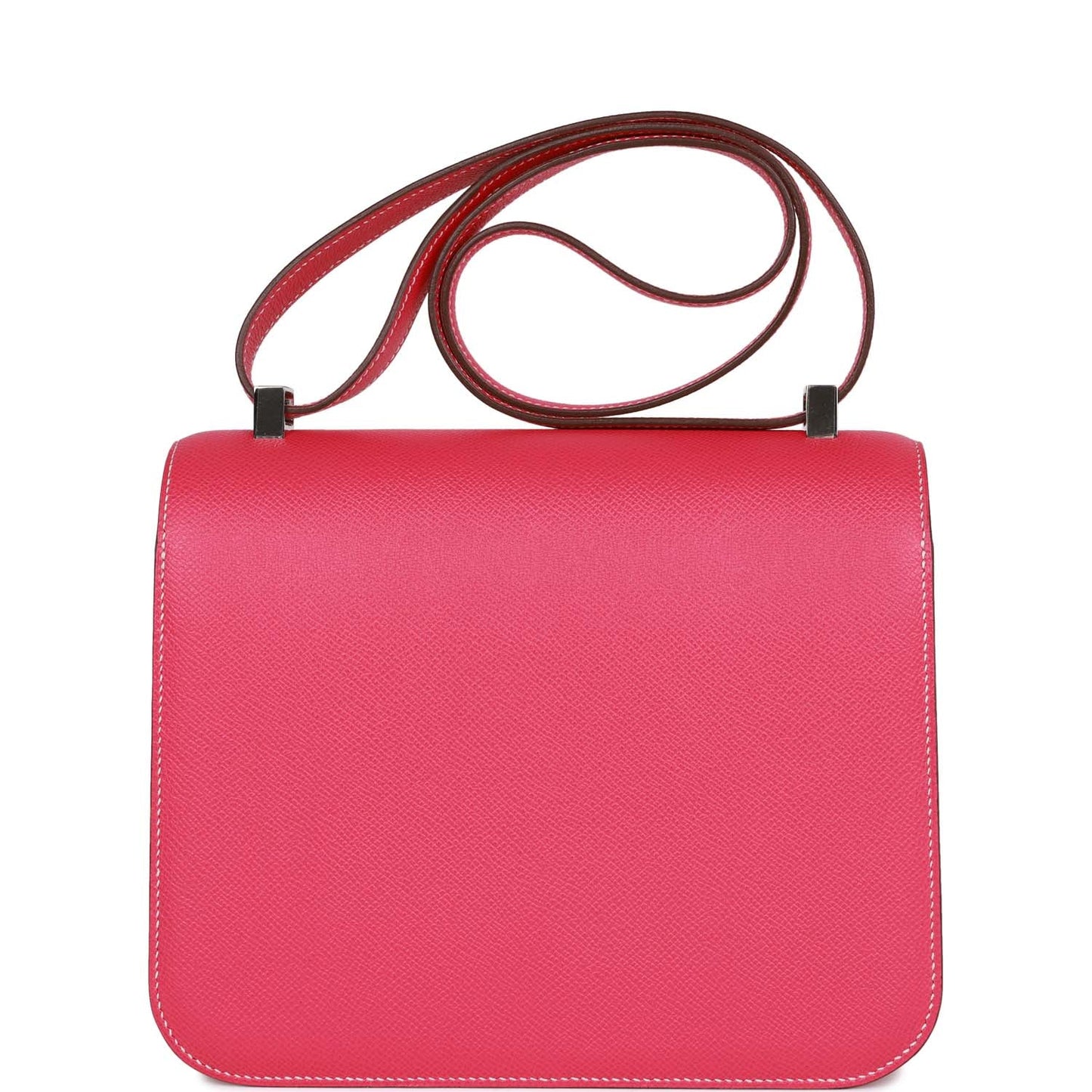 Luxury Hermes Constance 24 Rose Tyrien Epsom Palladium Hardware