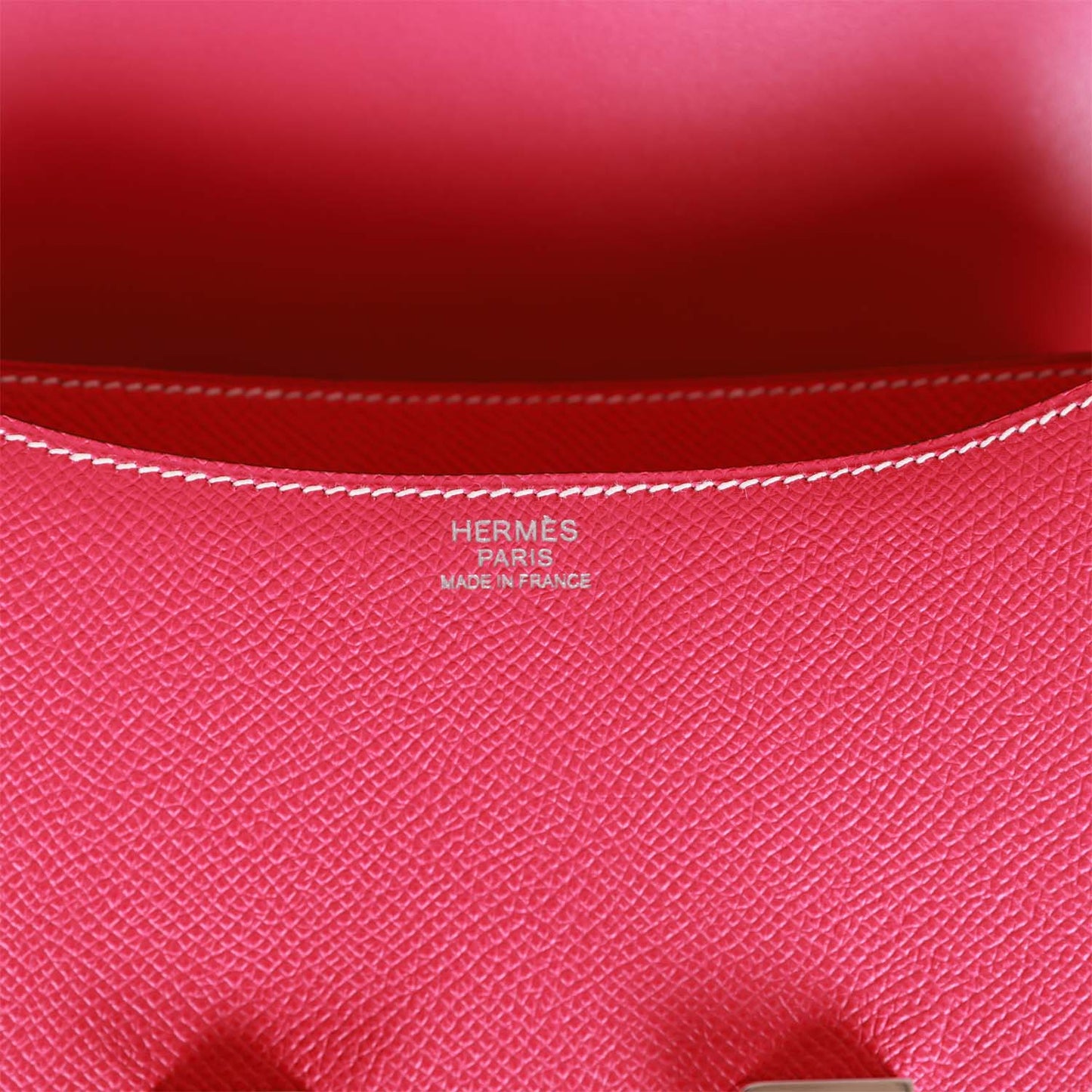 Luxury Hermes Constance 24 Rose Tyrien Epsom Palladium Hardware