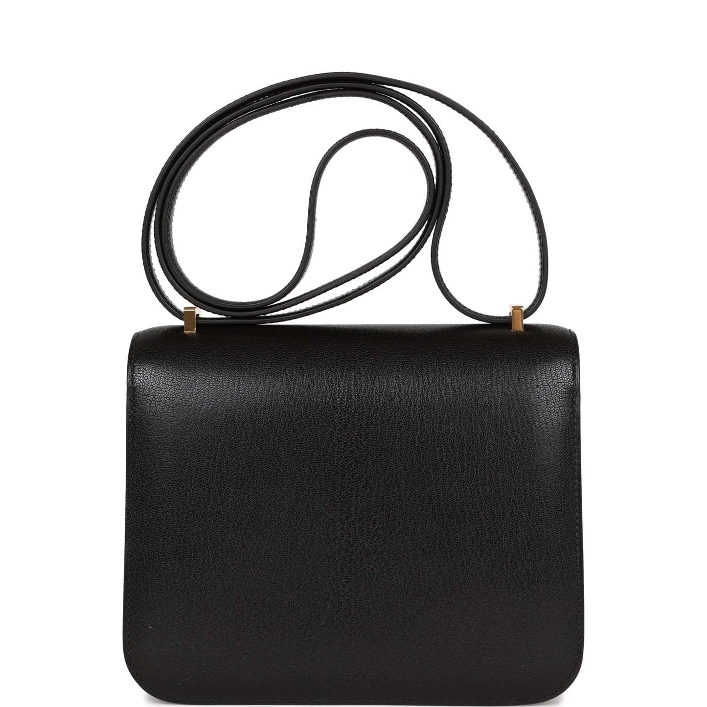 Luxury Hermes Constance 1-18 Black Chevre Gold Hardware