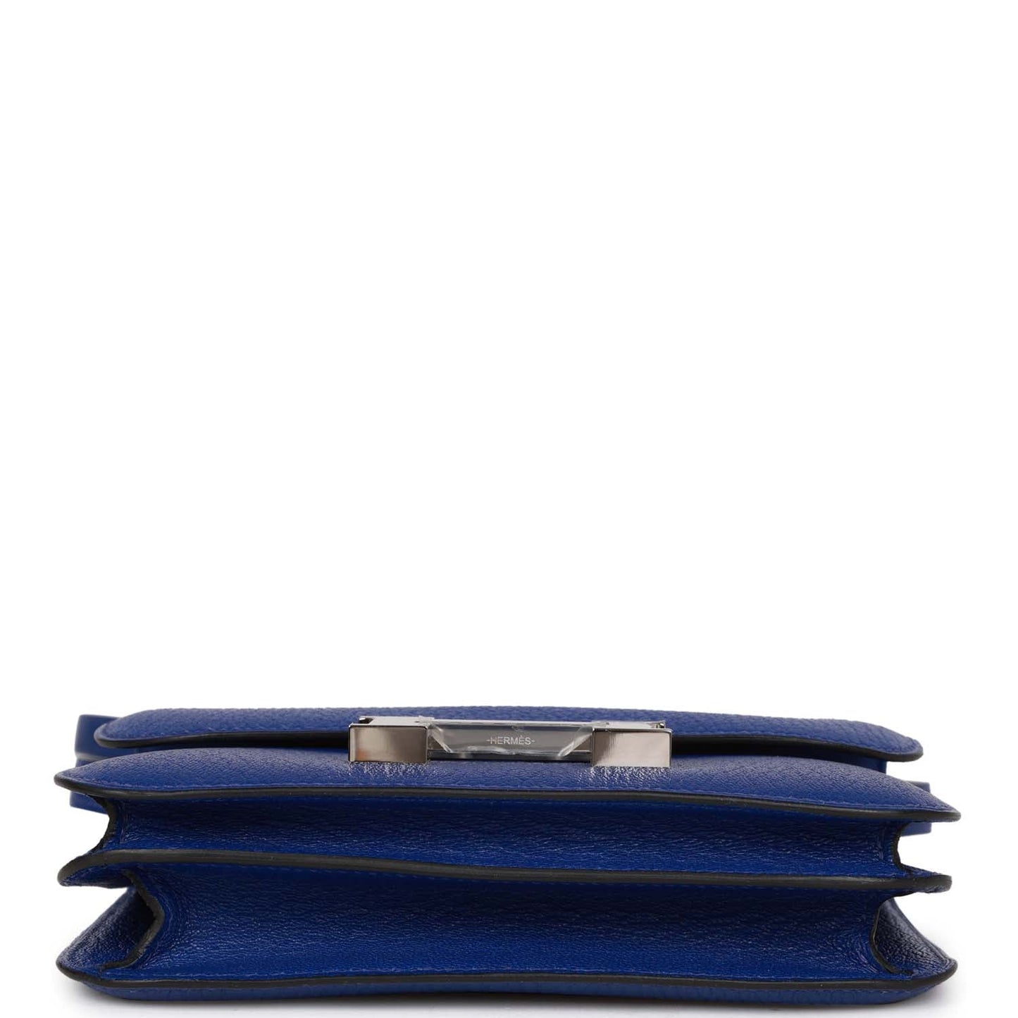 Luxury Hermes Constance 18 Bleu Electric Chevre Palladium Hardware