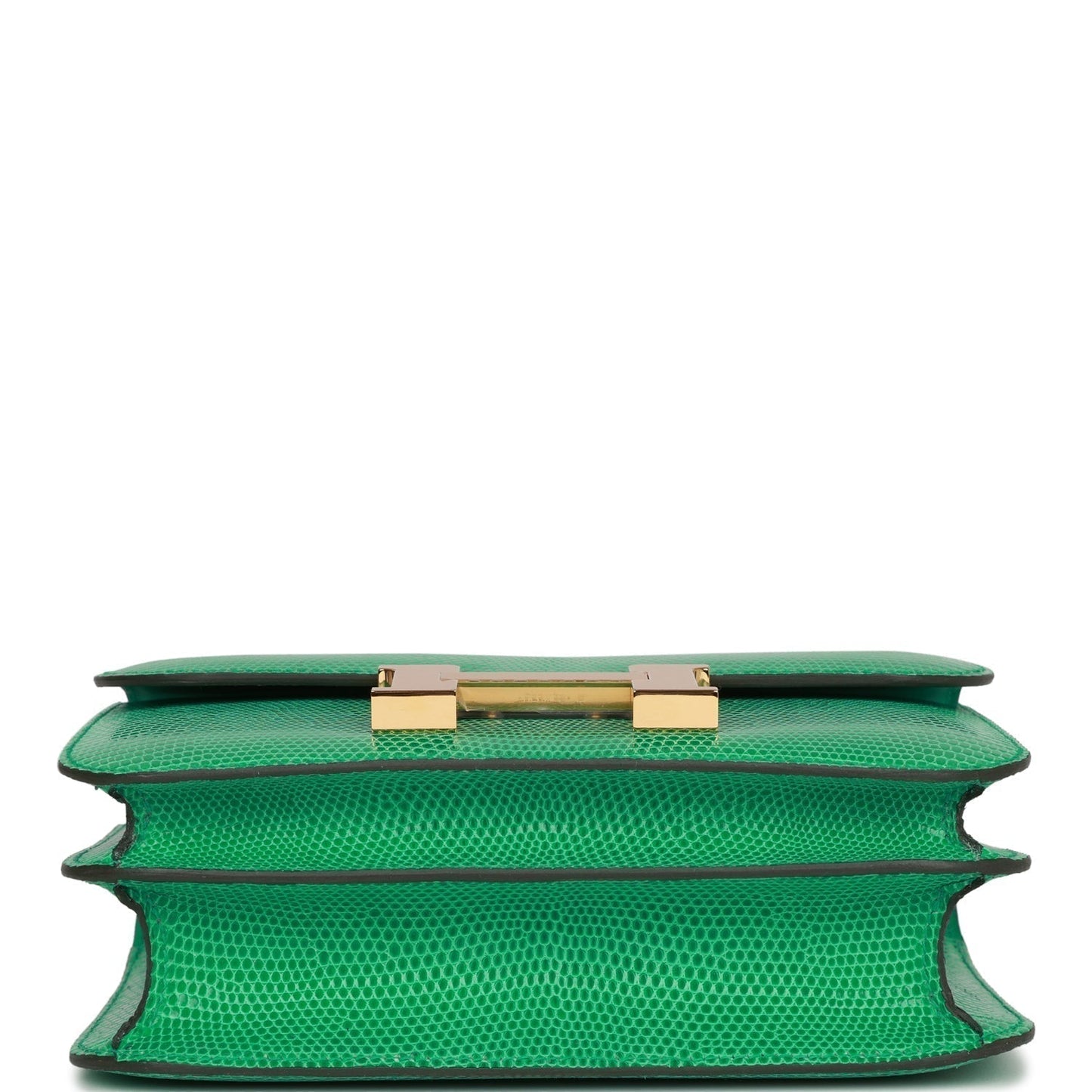 Luxury Hermes Mini Constance 18 Menthe Lizard Salvator Gold Hardware