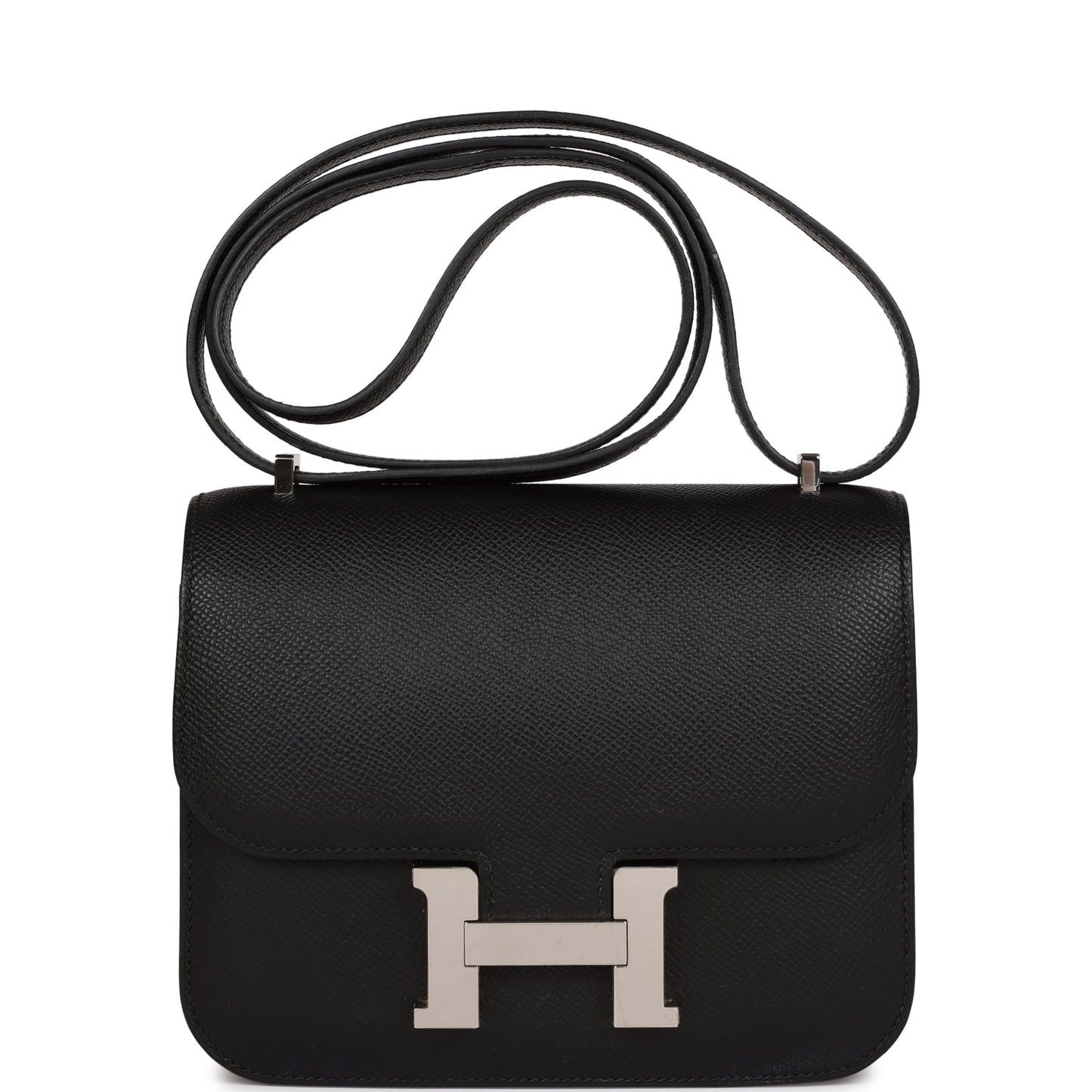 Luxury Hermes Constance 18 Black Epsom Palladium Hardware