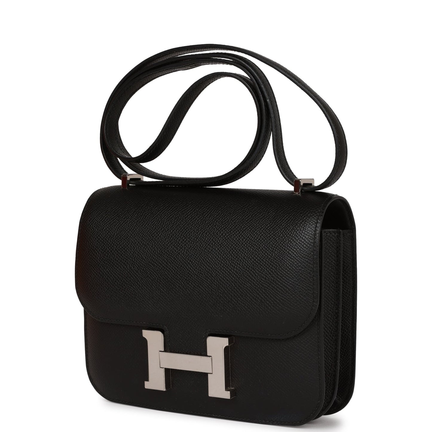 Luxury Hermes Constance 18 Black Epsom Palladium Hardware