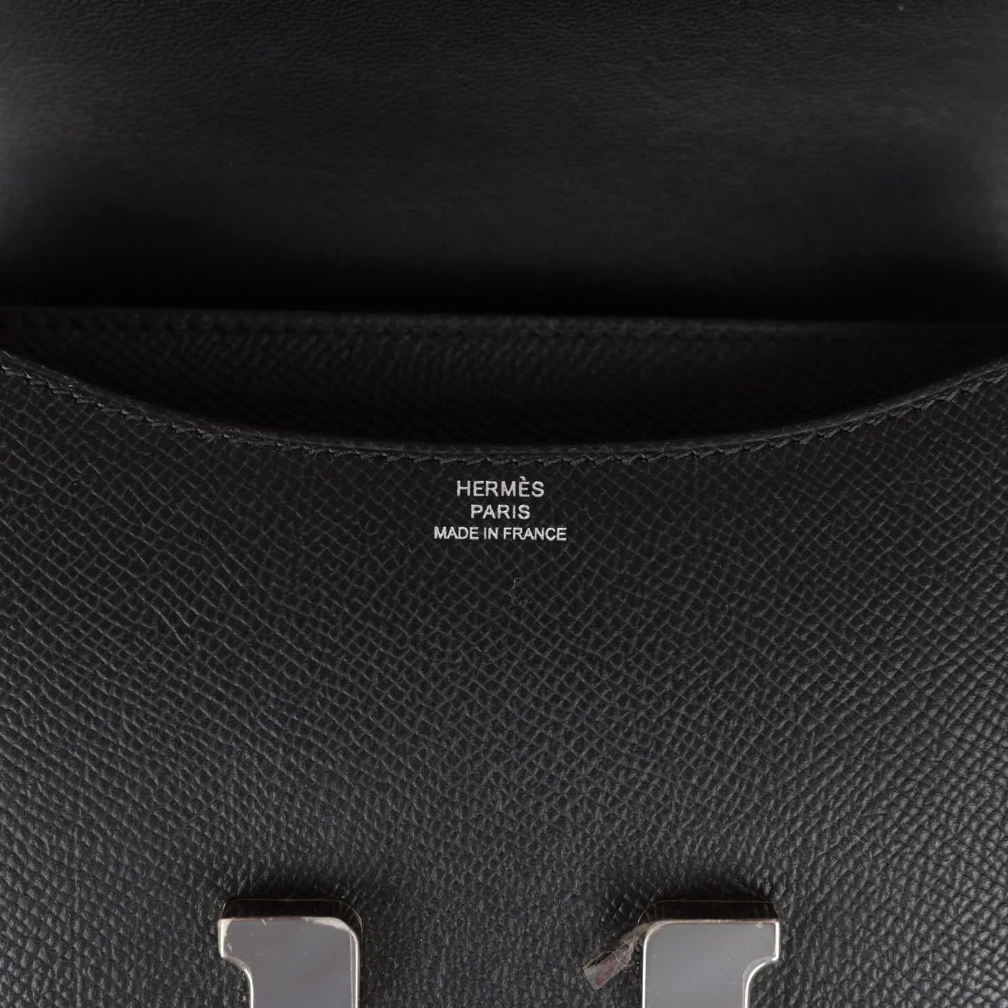 Luxury Hermes Constance 18 Black Epsom Palladium Hardware