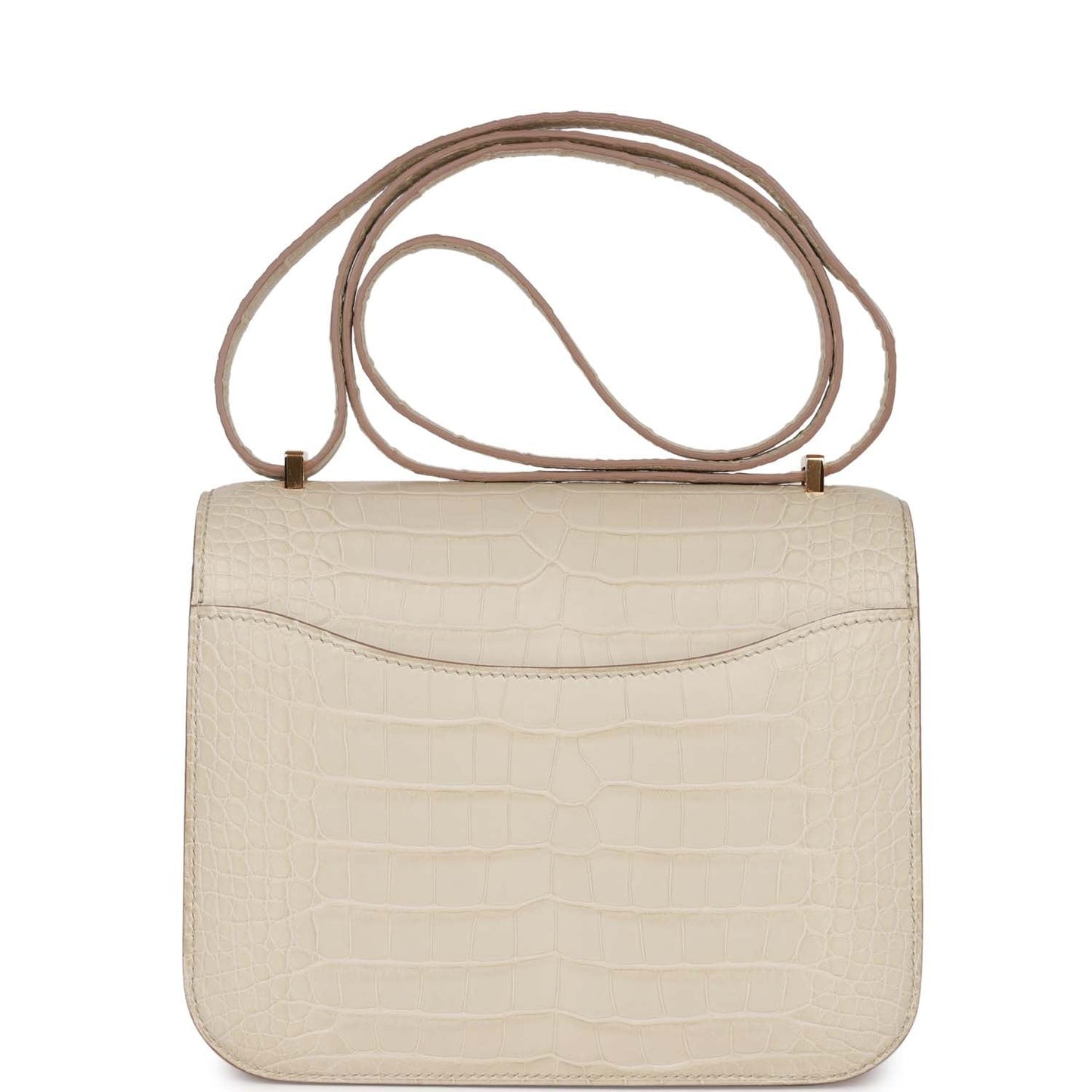 Luxury Hermes Constance 18 Beton Matte Alligator Mississippiensis Gold Hardware