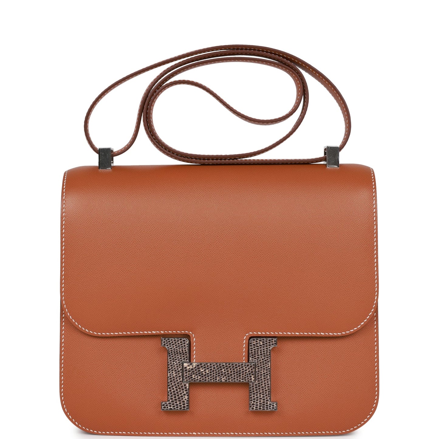 Luxury Hermes Constance 24 Gold Madame and Lizard Palladium Hardware