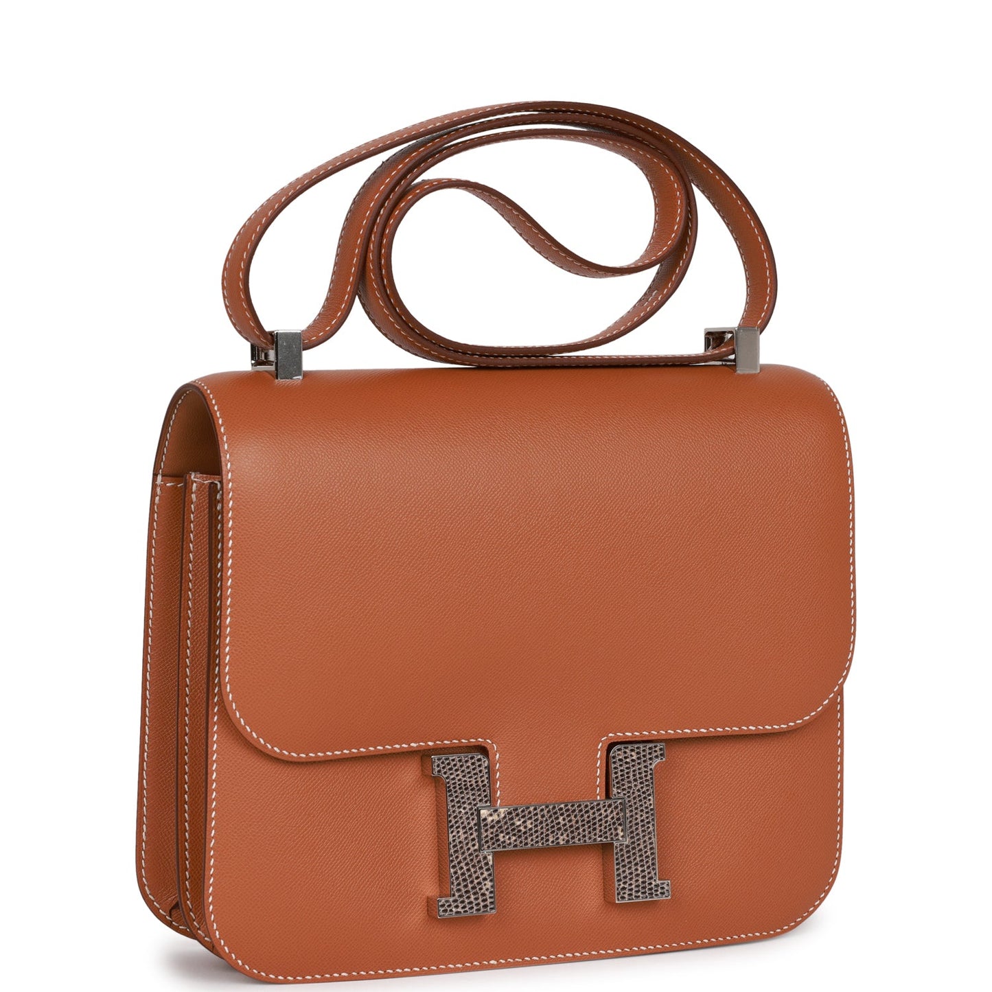 Luxury Hermes Constance 24 Gold Madame and Lizard Palladium Hardware