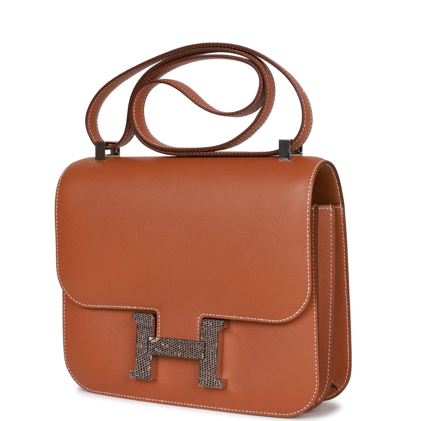 Luxury Hermes Constance 24 Gold Madame and Lizard Palladium Hardware