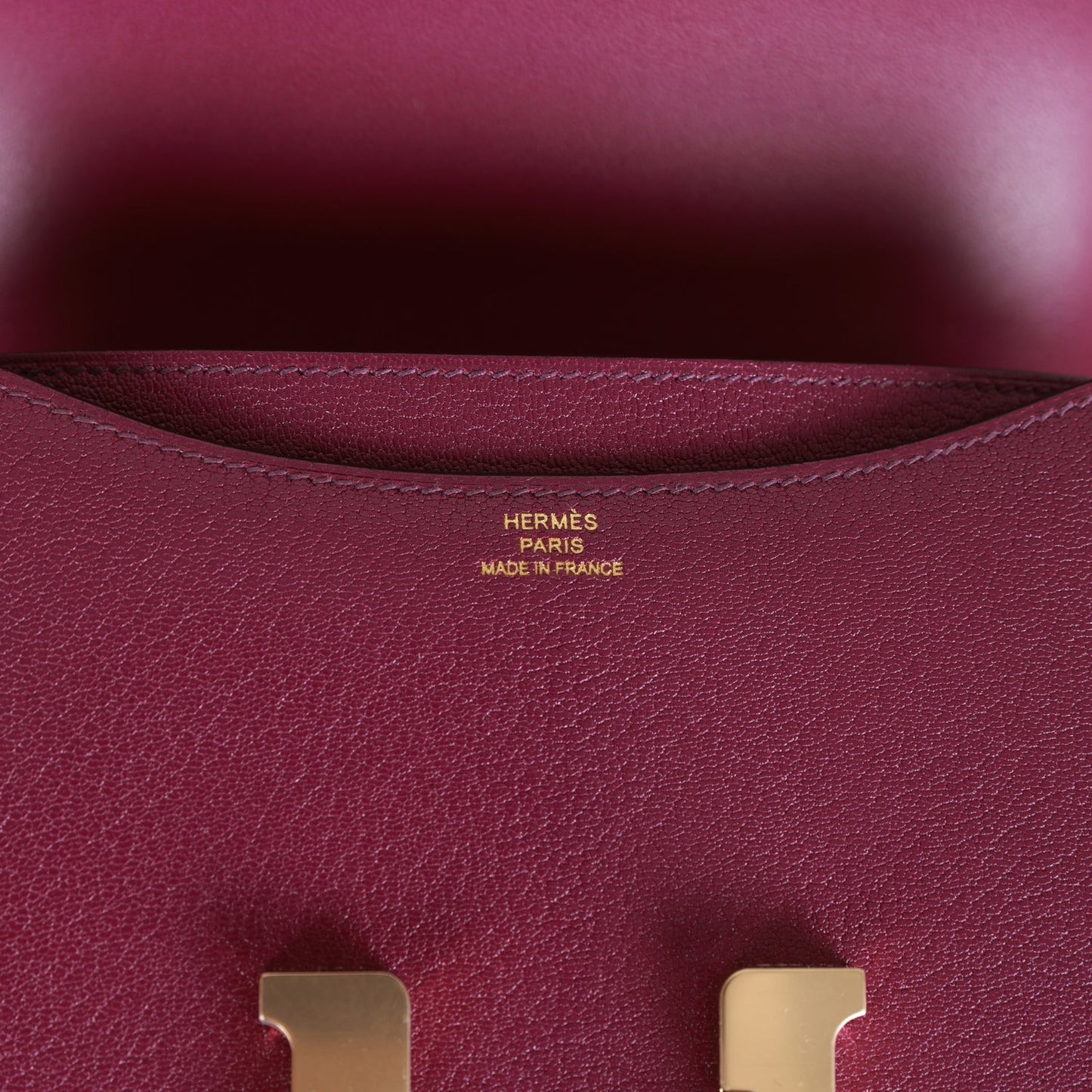Luxury Hermes Constance 18 Anemone Chevre Chamkila Permabrass Hardware