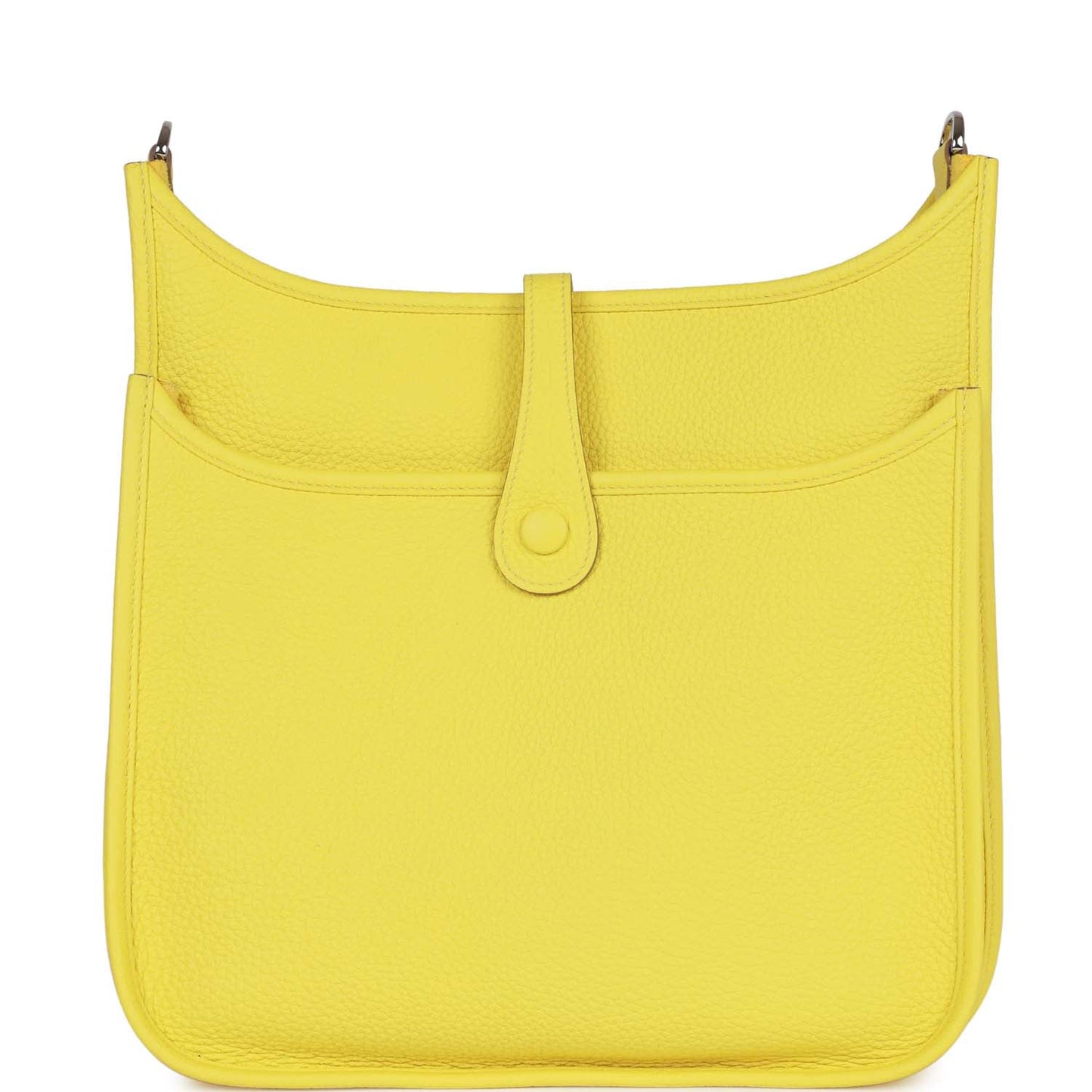 Luxury Hermes Evelyne III PM Lime Clemence Palladium Hardware