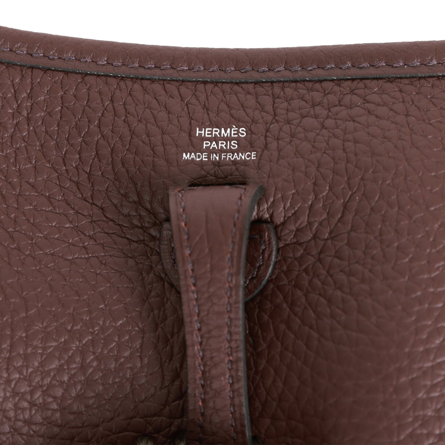 Luxury Hermes Evelyne TPM Rouge Sellier Clemence Palladium Hardware