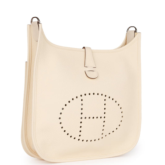 Luxury Hermes Evelyne III PM Nata Clemence Palladium Hardware