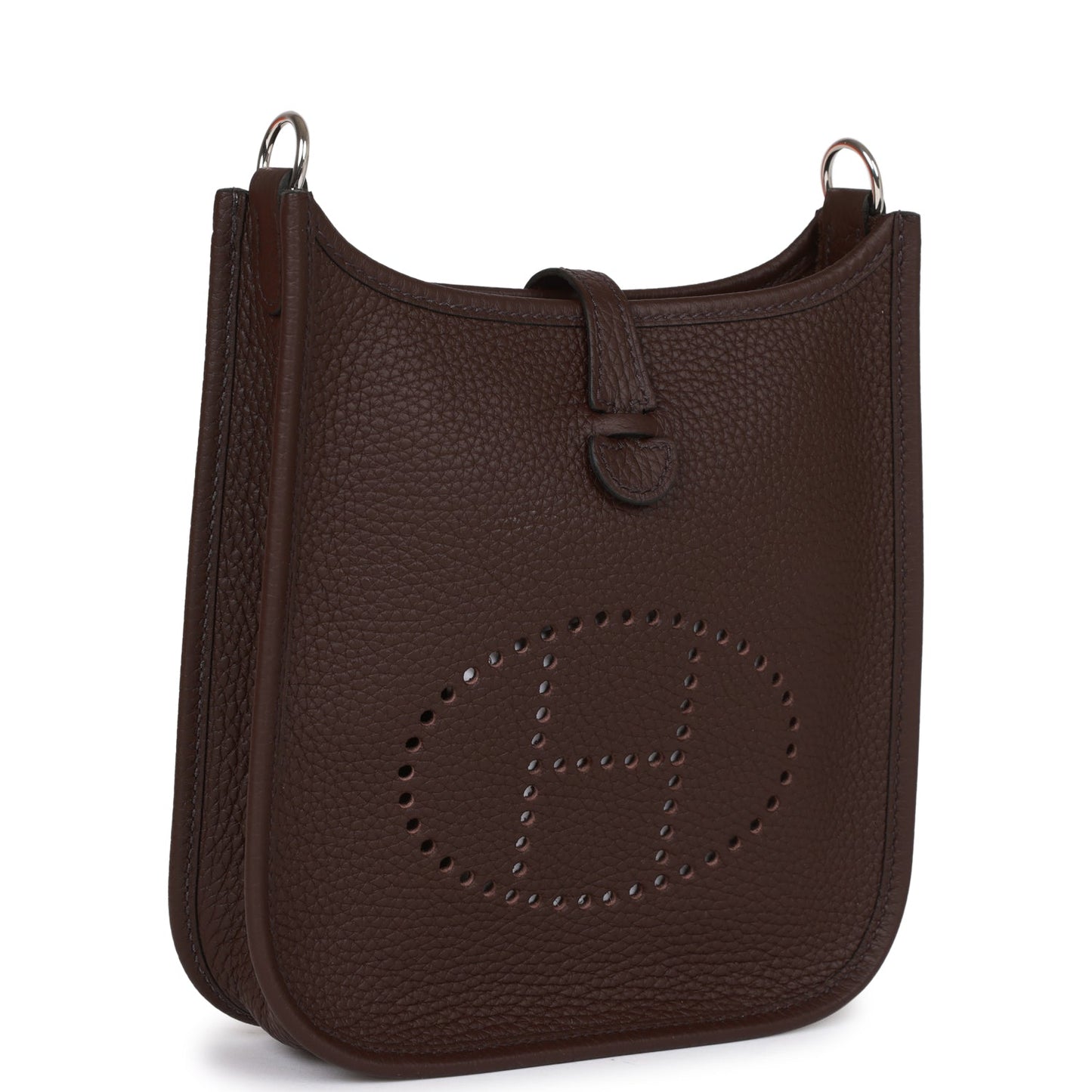Luxury Hermes Evelyne TPM Rouge Sellier Clemence Palladium Hardware