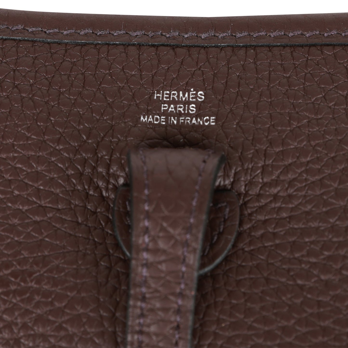 Luxury Hermes Evelyne TPM Rouge Sellier Clemence Palladium Hardware