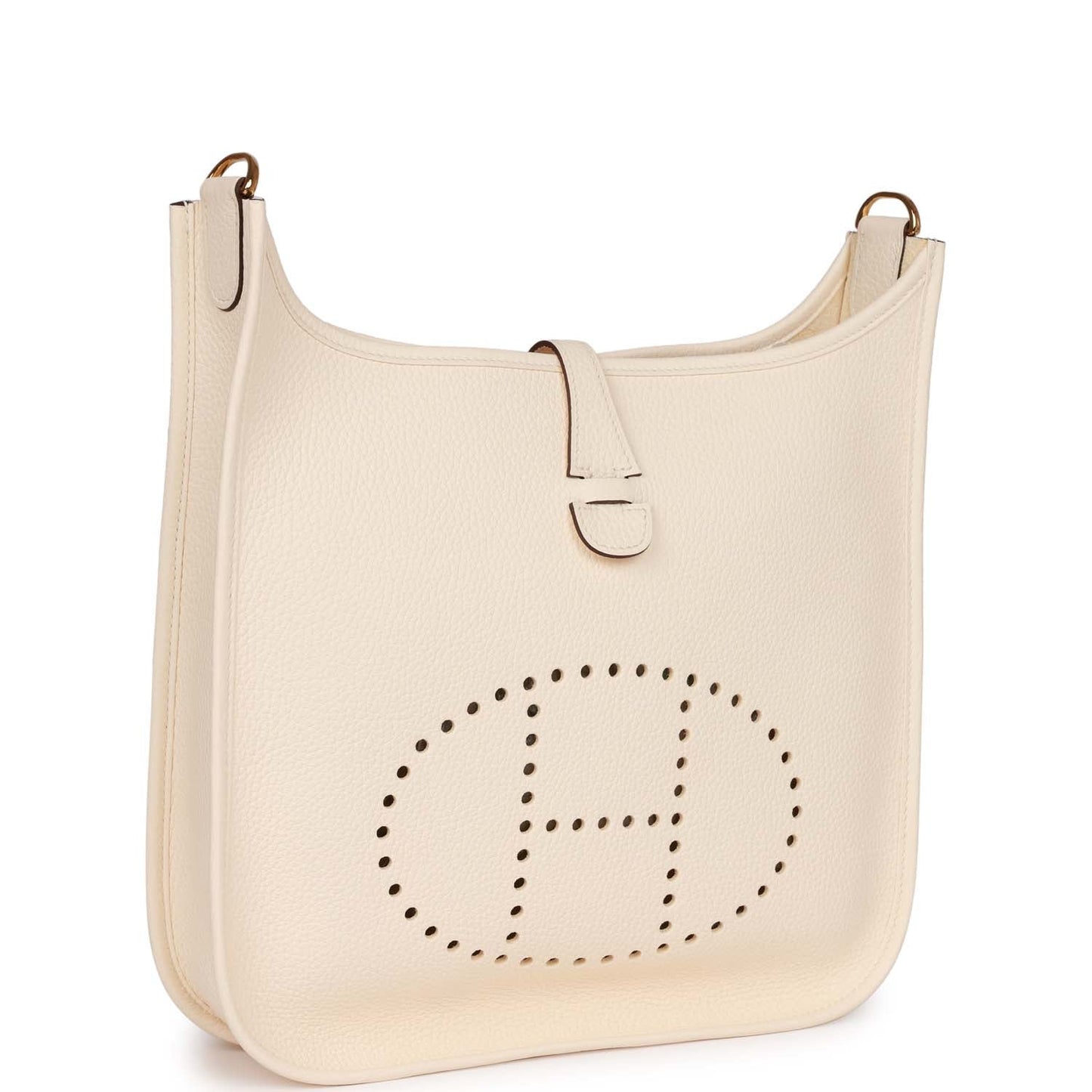 Luxury Hermes Evelyne III PM Nata Clemence Gold Hardware