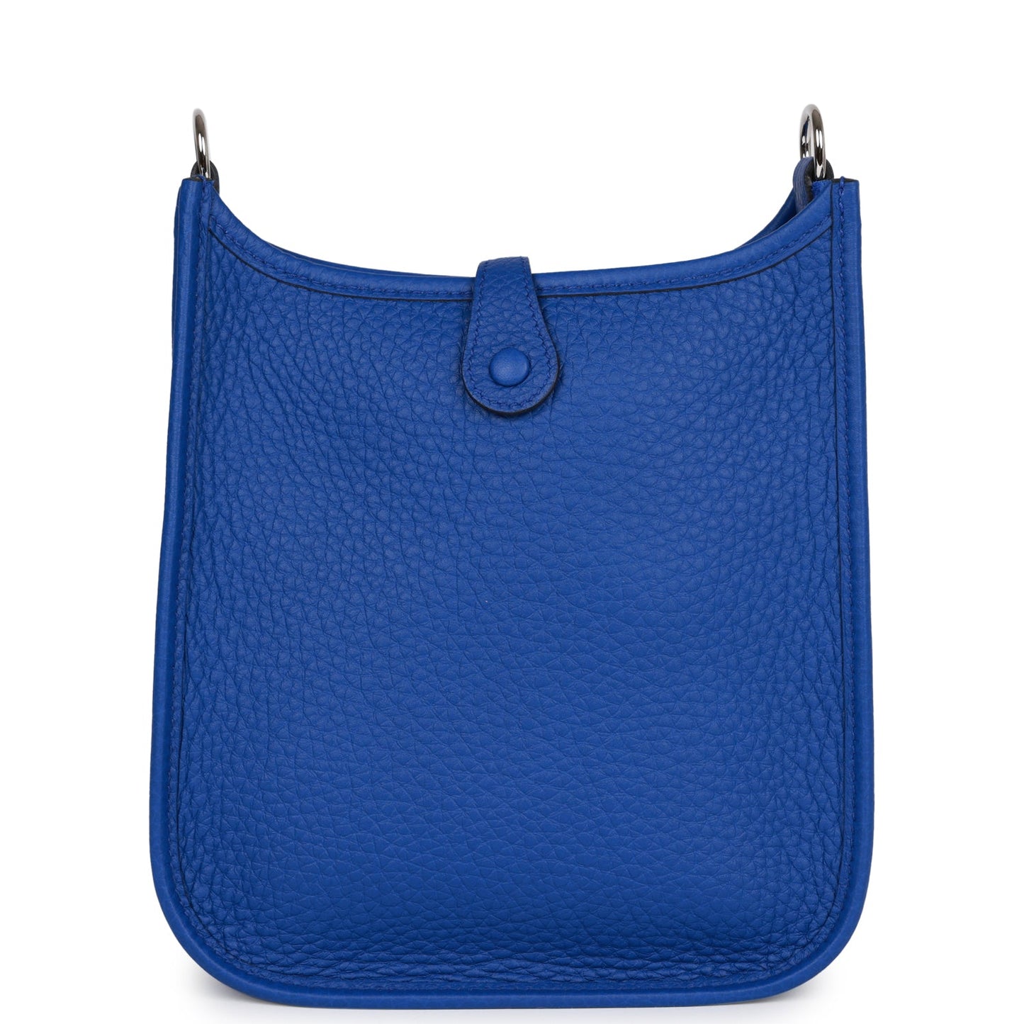 Luxury Hermes Evelyne TPM Bleu Royal Clemence Palladium Hardware
