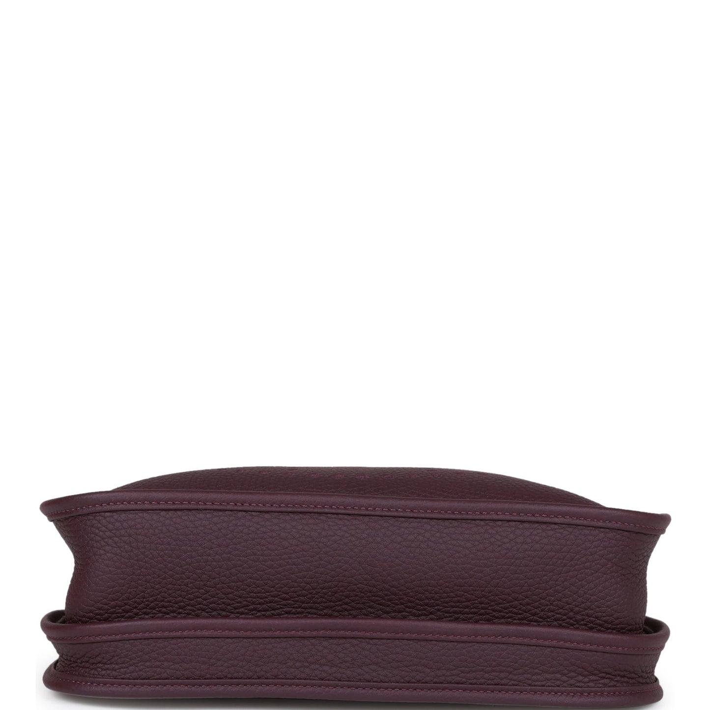 Luxury Hermes Evelyne III PM Cassis Clemence  Palladium Hardware