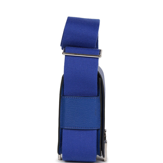 Luxury Hermes Geta Bleu Electric Chevre Palladium Hardware