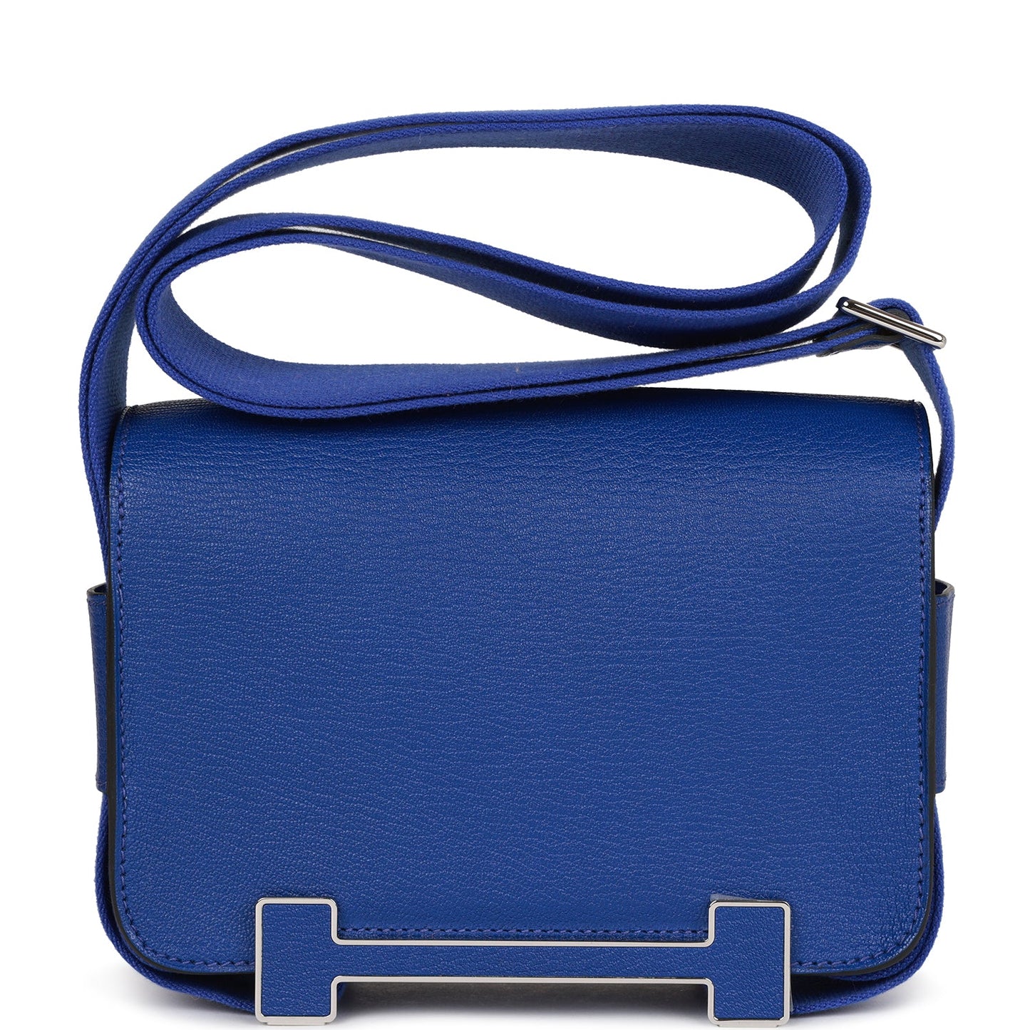 Luxury Hermes Geta Bleu Electric Chevre Palladium Hardware