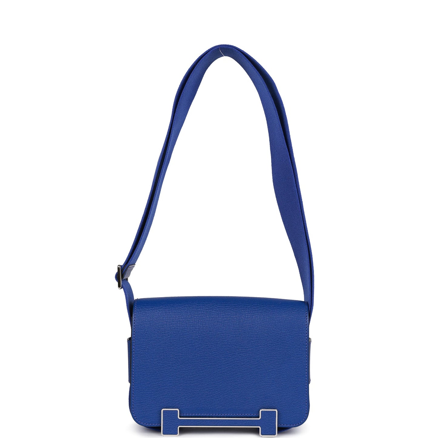 Luxury Hermes Geta Bleu Electric Chevre Palladium Hardware