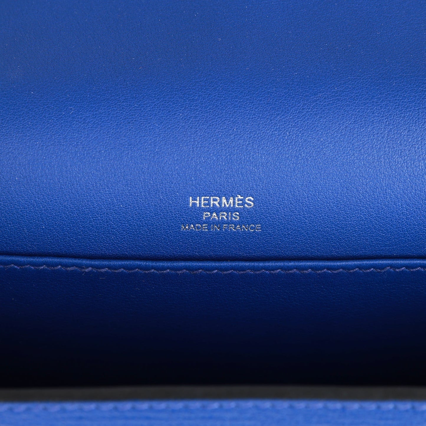 Luxury Hermes Geta Bleu Electric Chevre Palladium Hardware