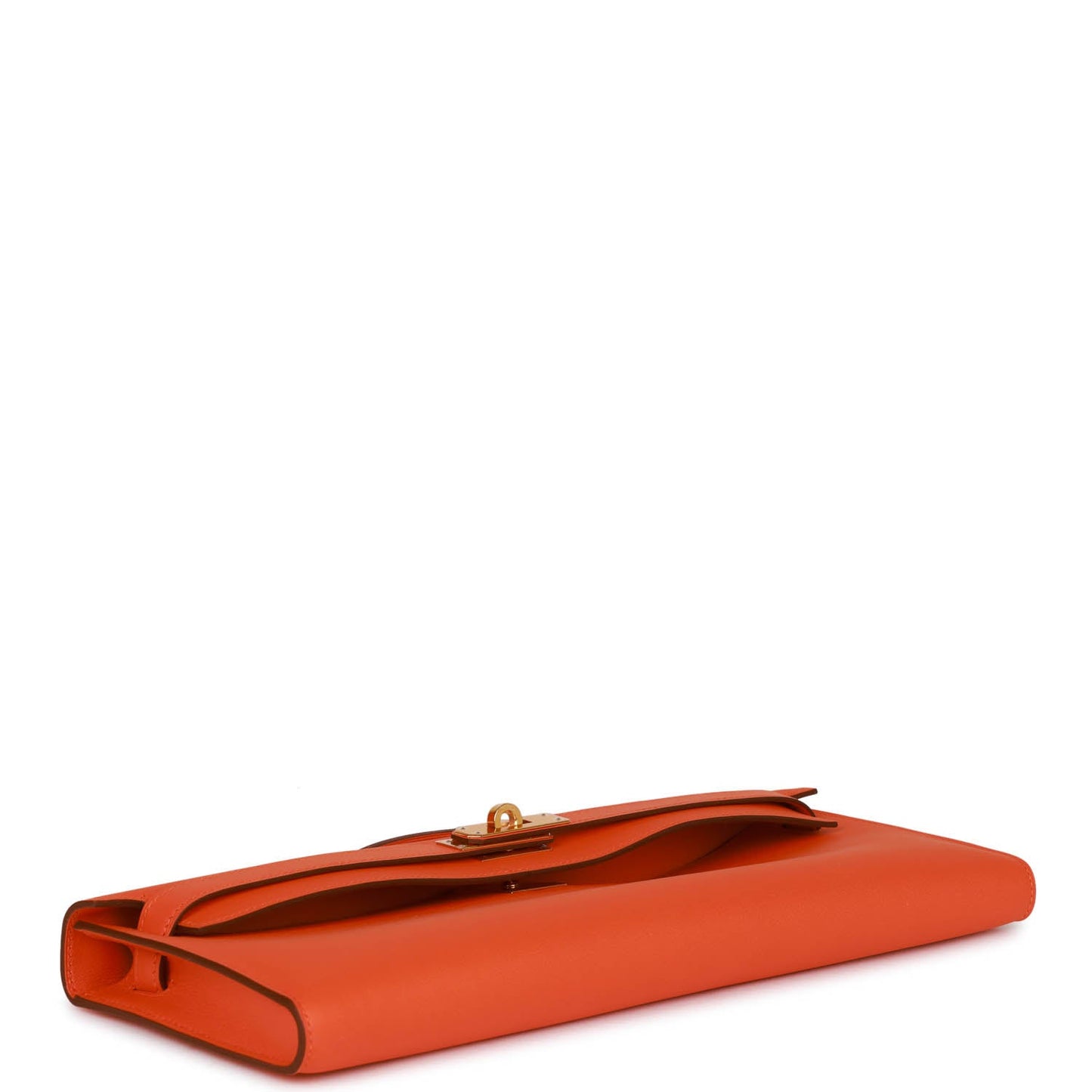 Luxury Hermes Kelly Cut Orange Swift Gold Hardware