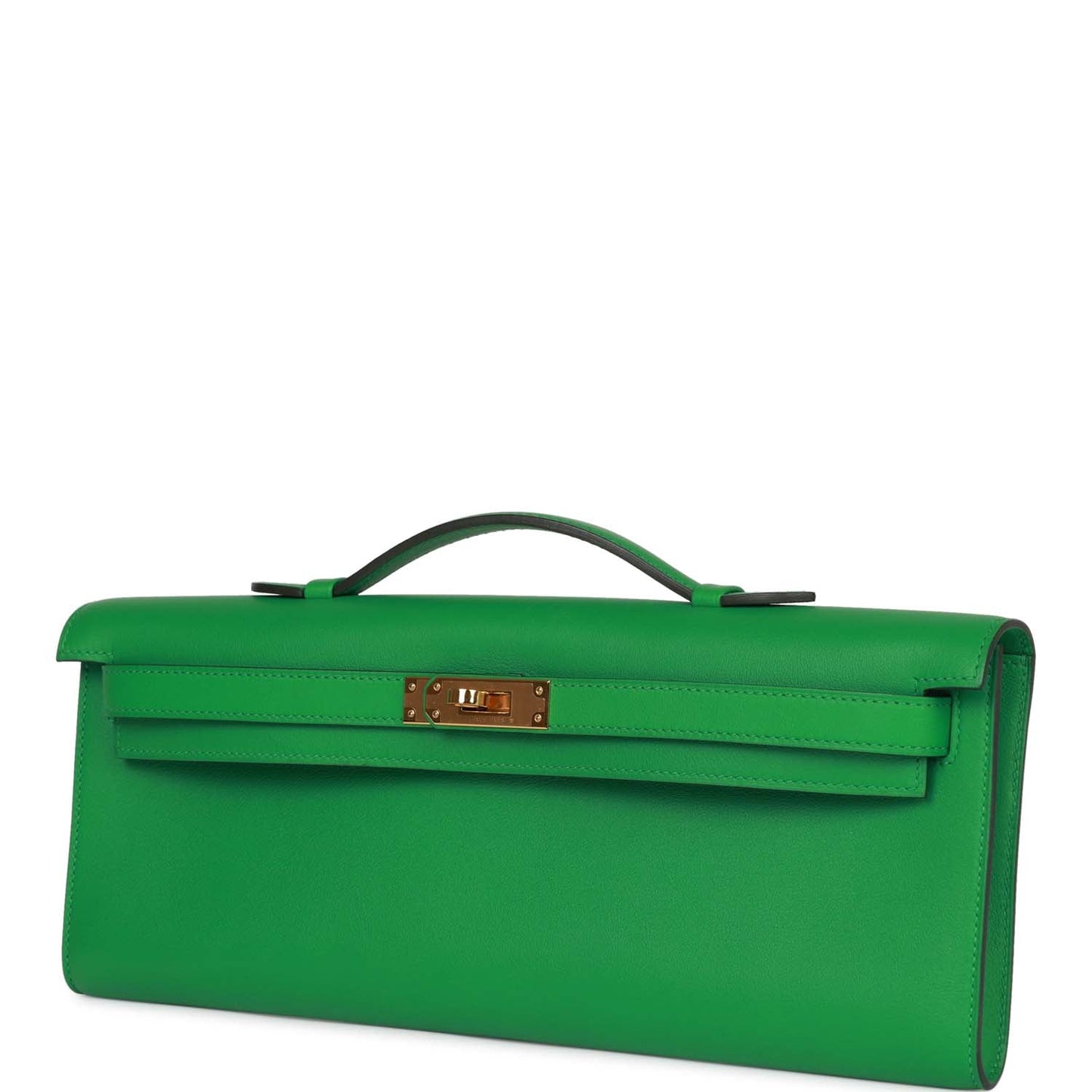 Luxury Hermes Kelly Cut Bambou Swift Gold Hardware