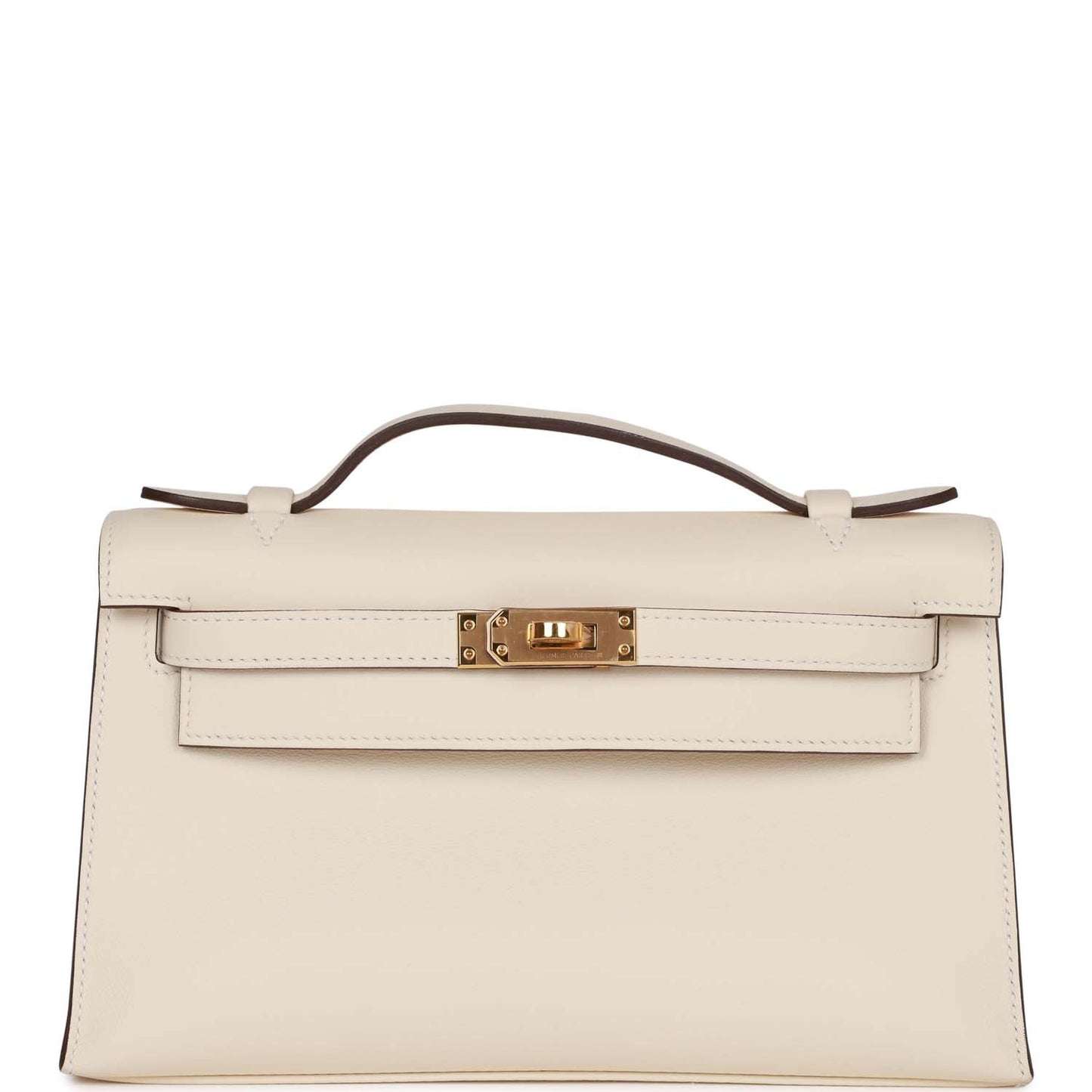 Luxury Hermes Kelly Pochette Nata Swift Gold Hardware