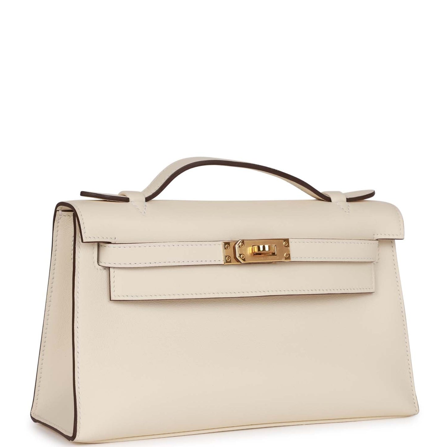 Luxury Hermes Kelly Pochette Nata Swift Gold Hardware