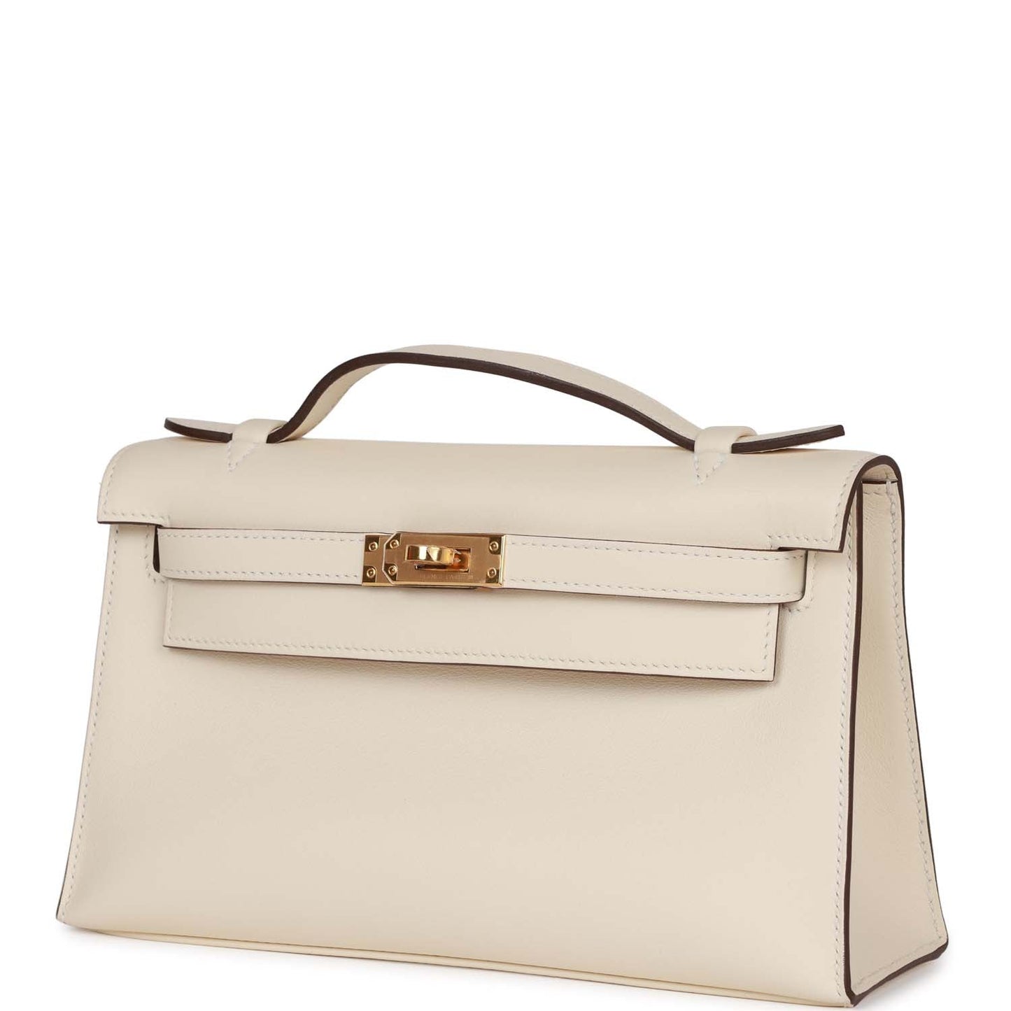 Luxury Hermes Kelly Pochette Nata Swift Gold Hardware