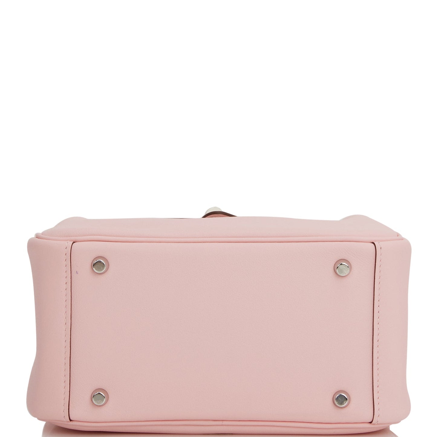Luxury Hermes Mini Lindy Rose Sakura Swift Palladium Hardware