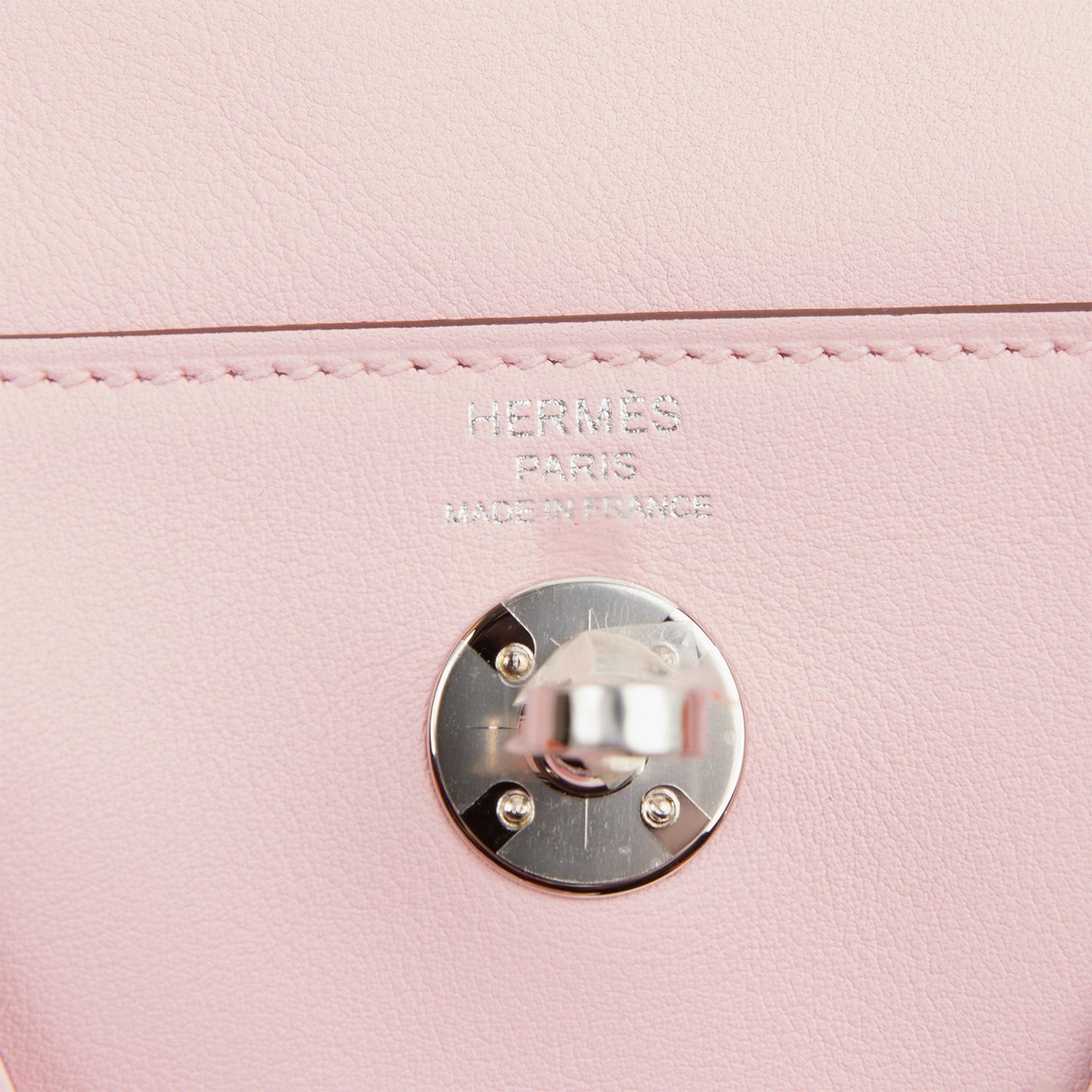 Luxury Hermes Mini Lindy Rose Sakura Swift Palladium Hardware
