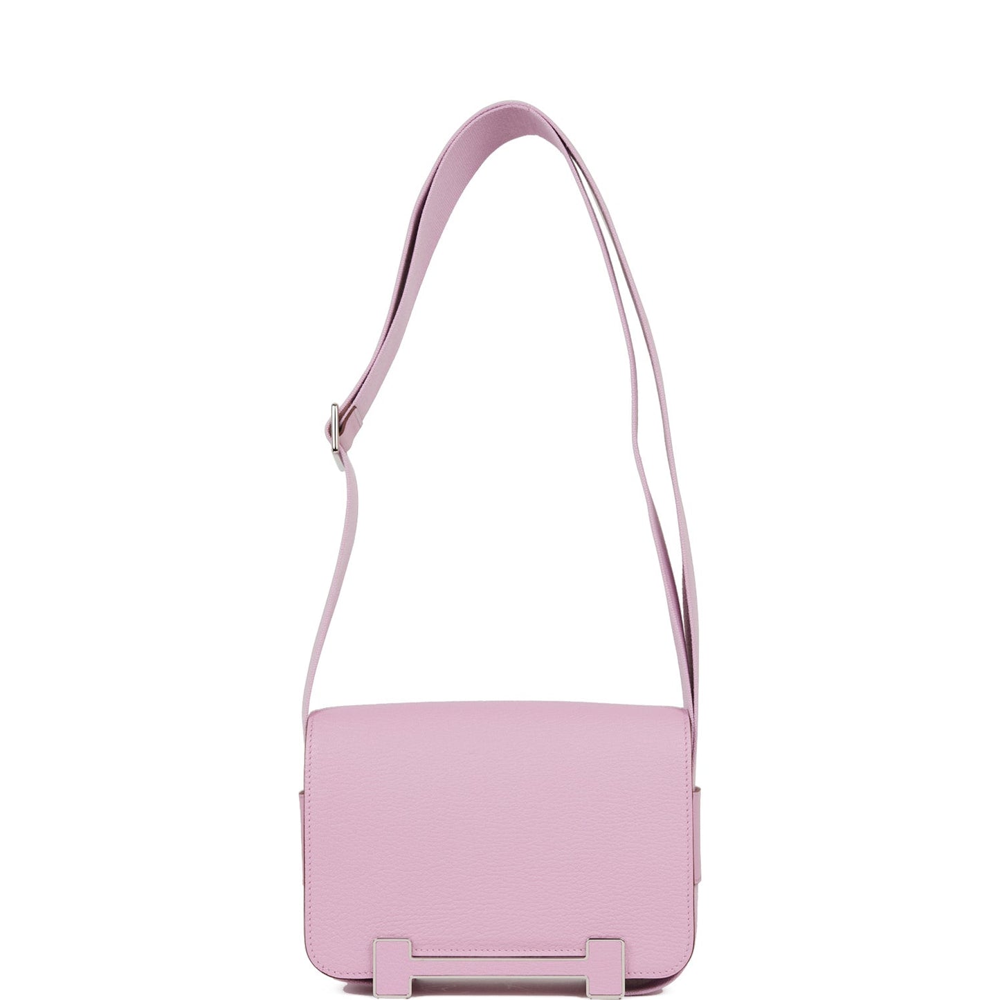 Luxury Hermes Geta Mauve Sylvestre Chevre Palladium Hardware