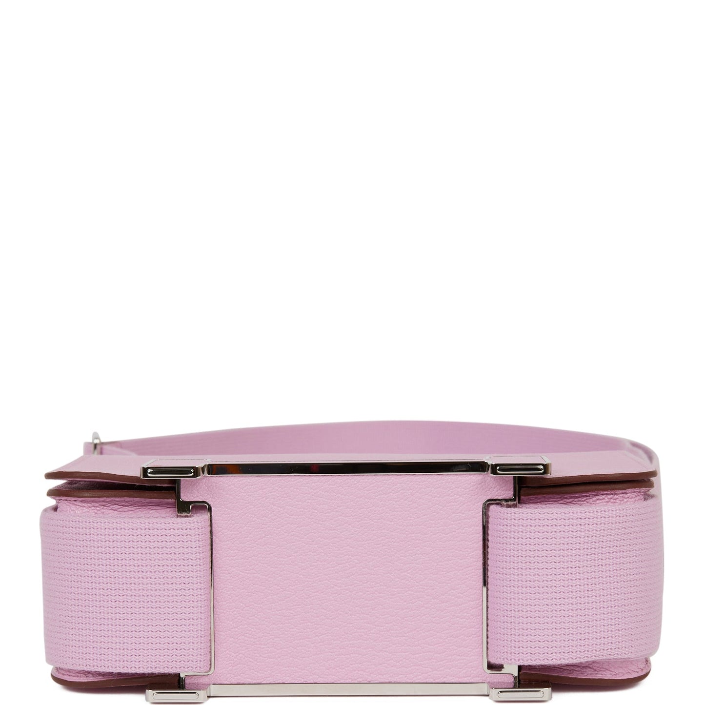 Luxury Hermes Geta Mauve Sylvestre Chevre Palladium Hardware