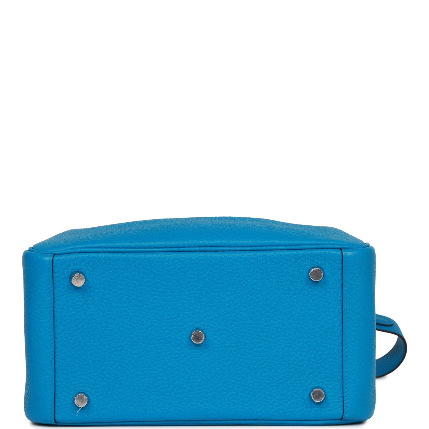 Luxury Hermes Lindy 26 Bleu Zanzibar Verso Clemence Palladium Hardware