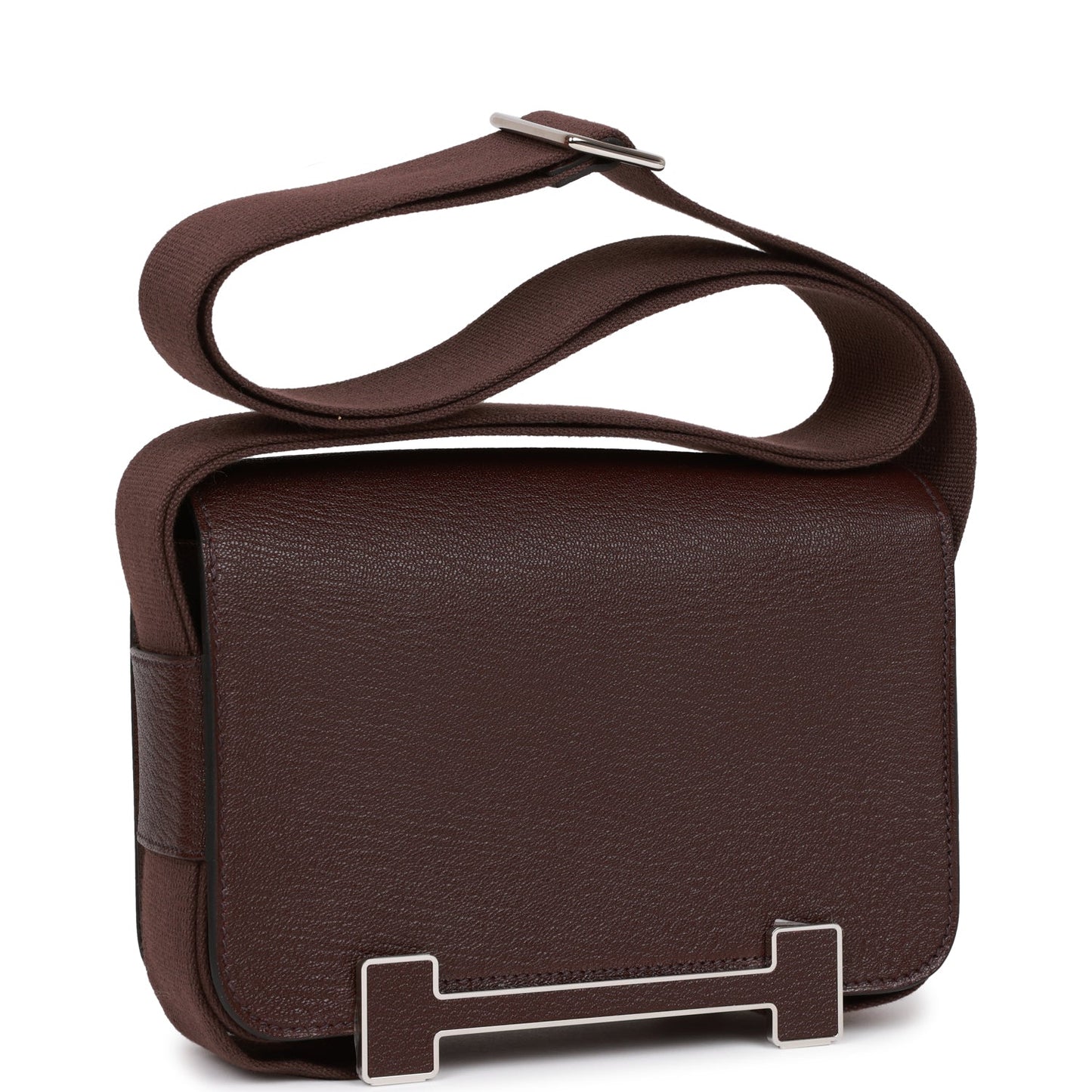 Luxury Hermes Geta Rouge Sellier Chevre Palladium Hardware