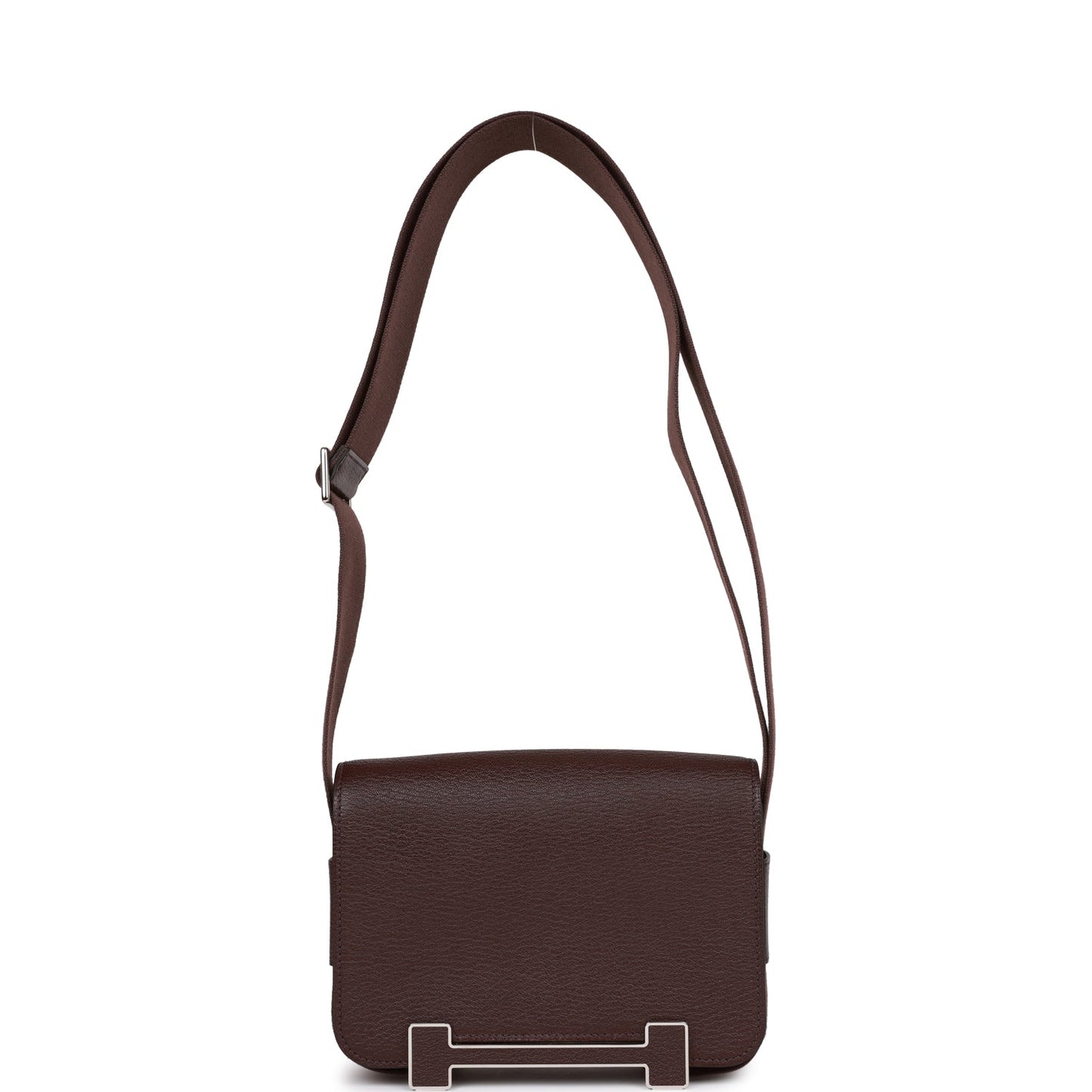 Luxury Hermes Geta Rouge Sellier Chevre Palladium Hardware
