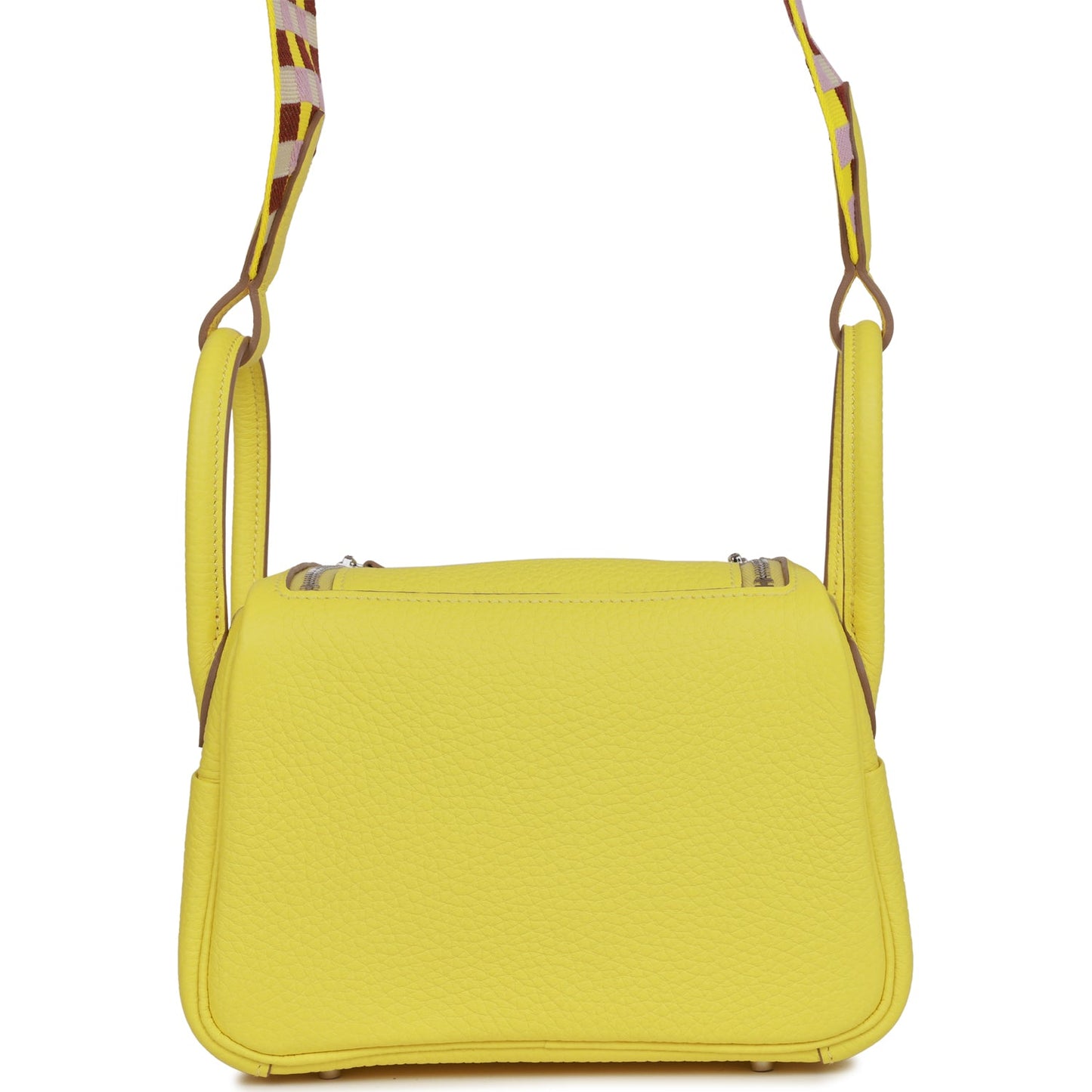 Luxury Hermes Mini Lindy Lime Clemence Palladium Hardware