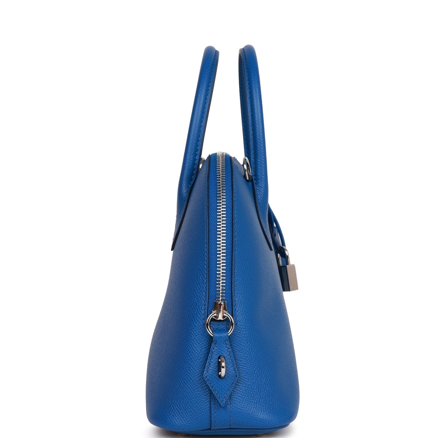 Luxury Hermes 1923 Bolide 25 Bleu France Epsom Palladium Hardware